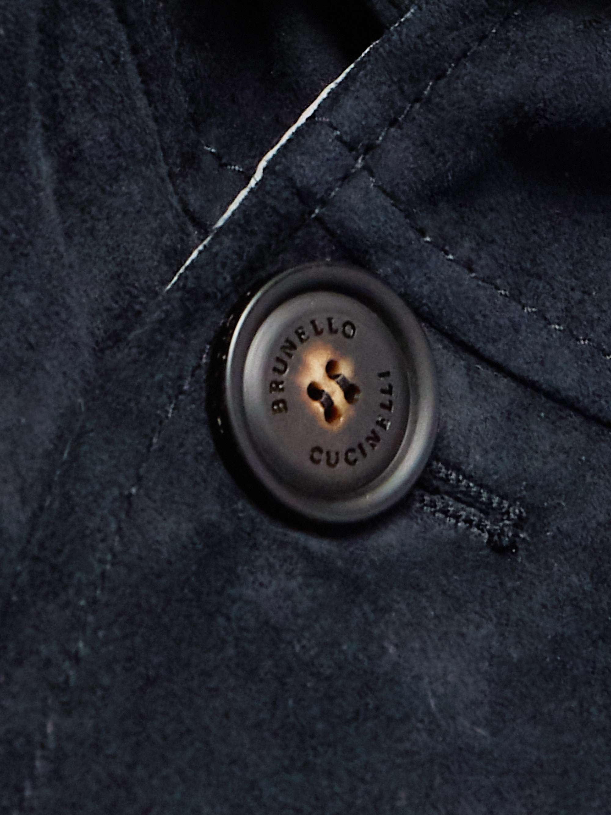 Padded Suede Down Gilet view