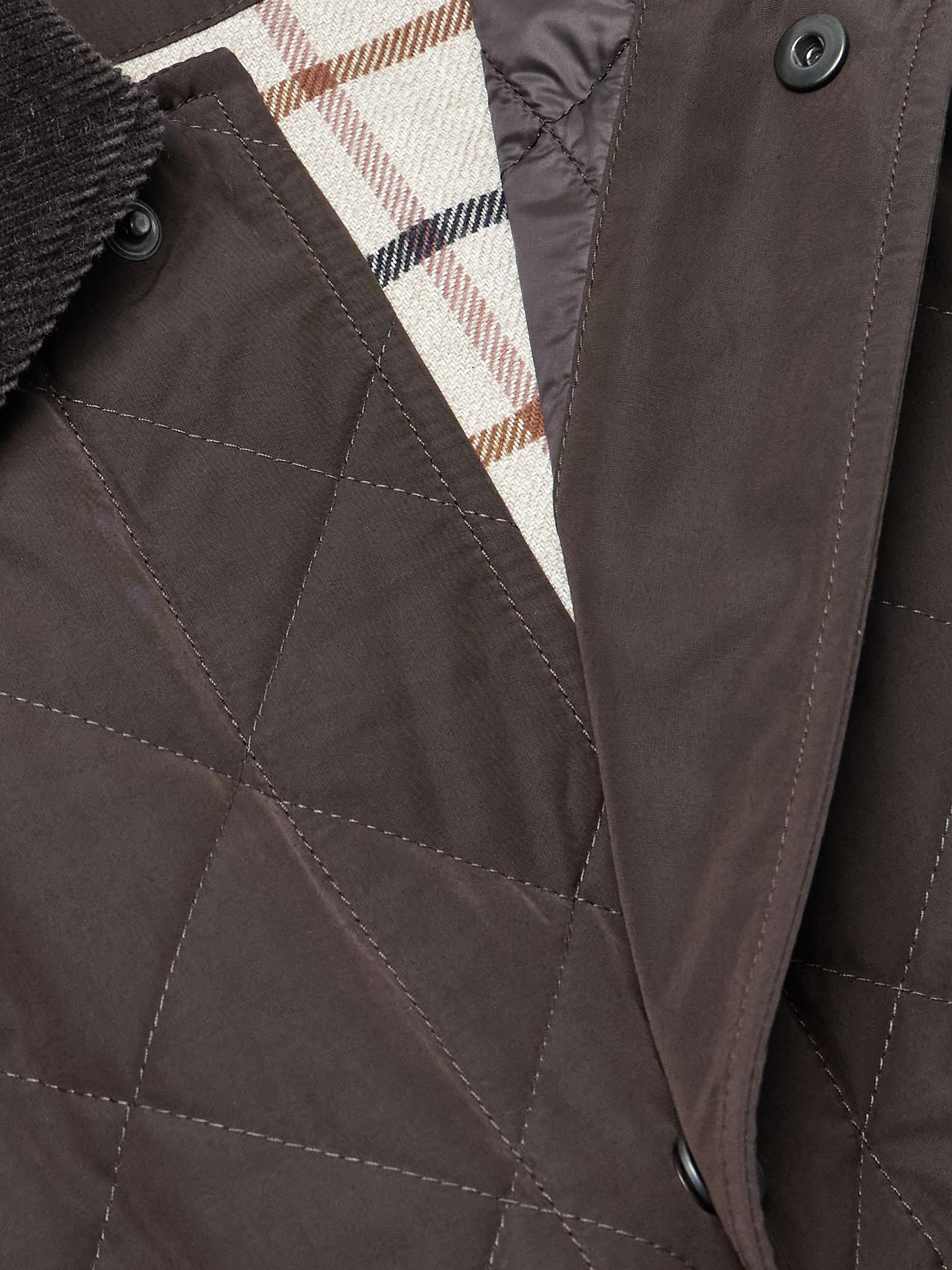 Winchester Corduroy and Knit-Trimmed Quilted Padded Shell Jacket view
