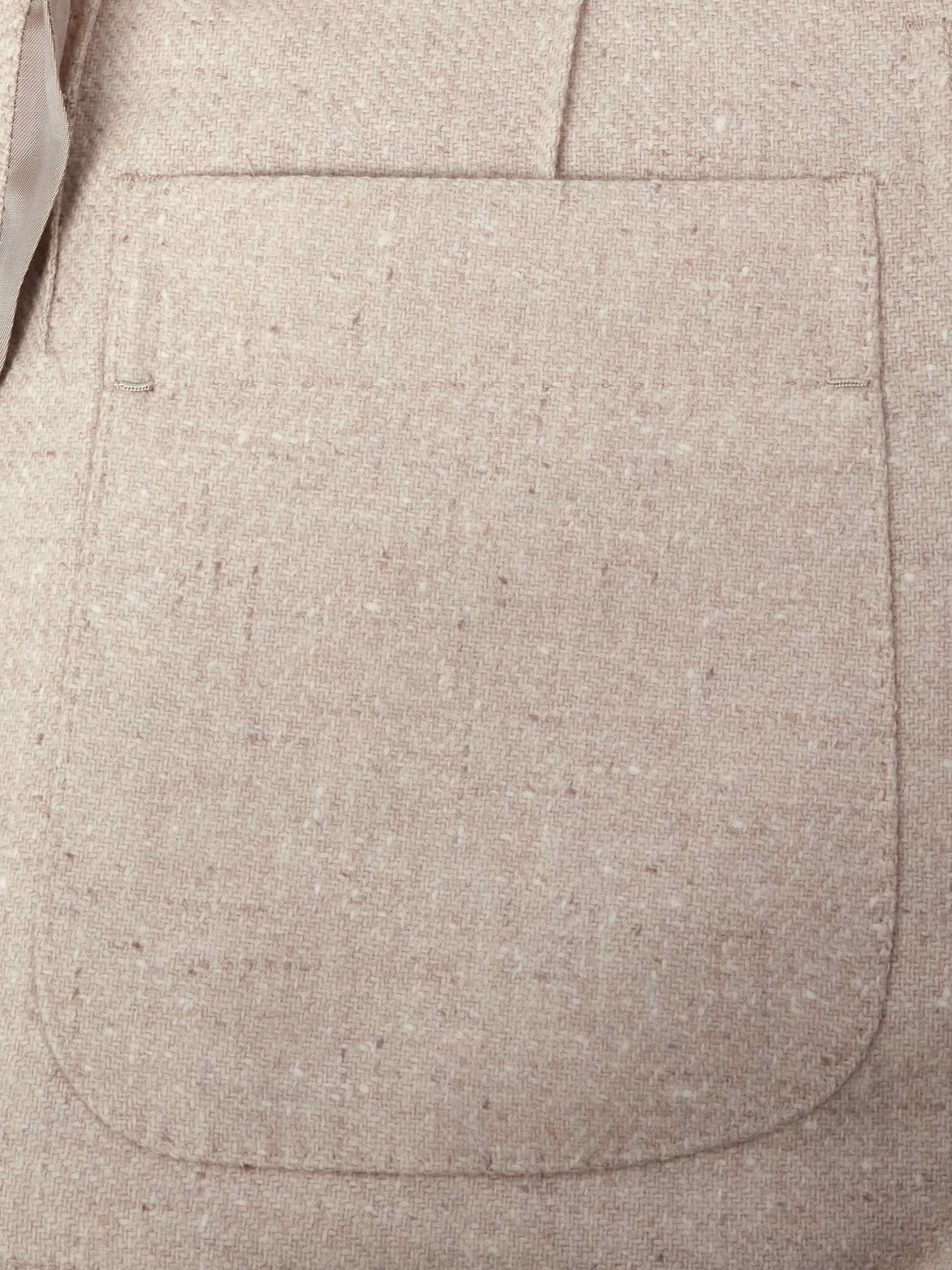 Unstructured Double-Breasted Wool and Cashmere-Blend Blazer view