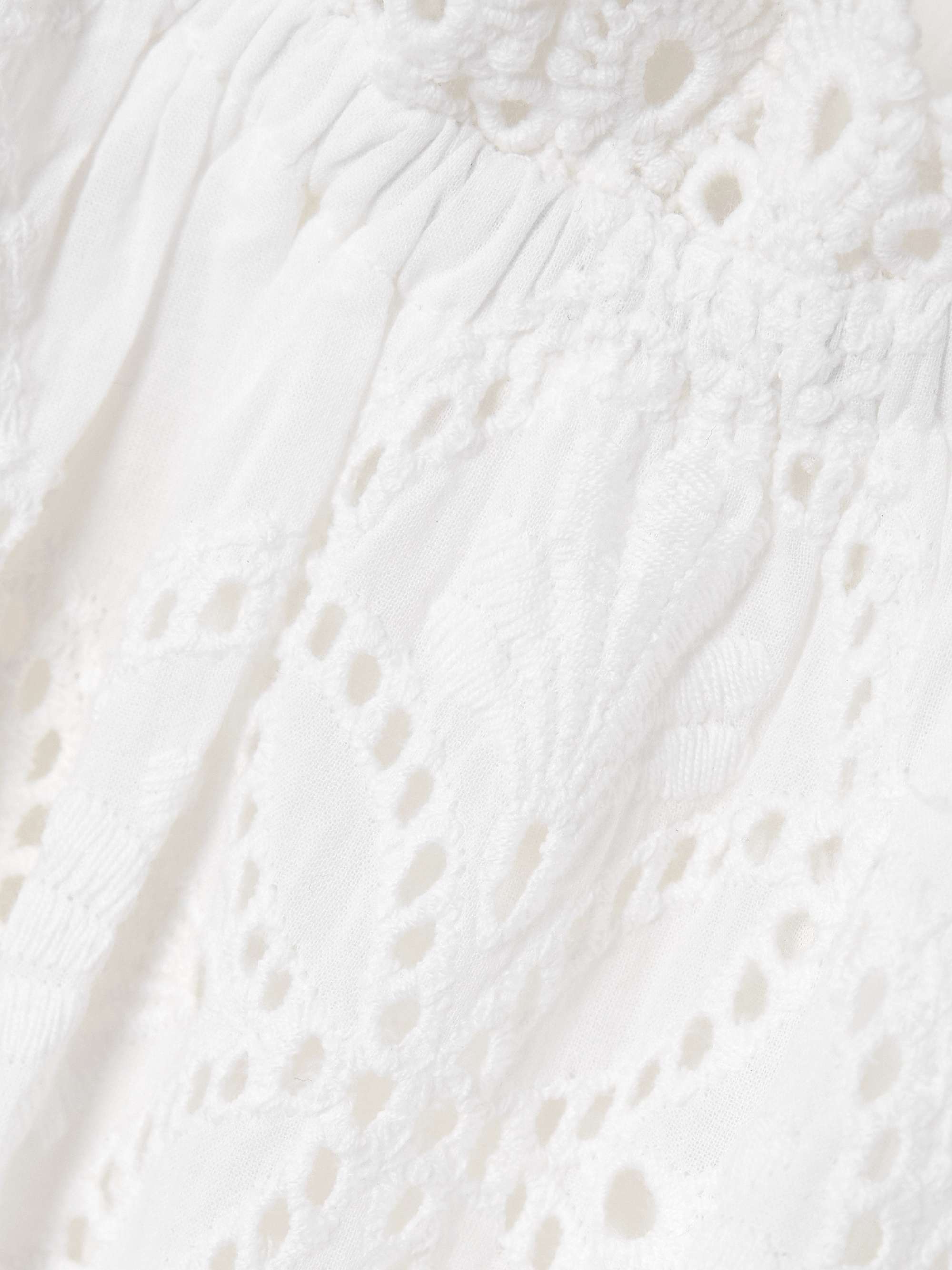 Avi belted off-the-shoulder broderie anglaise cotton mini dress view