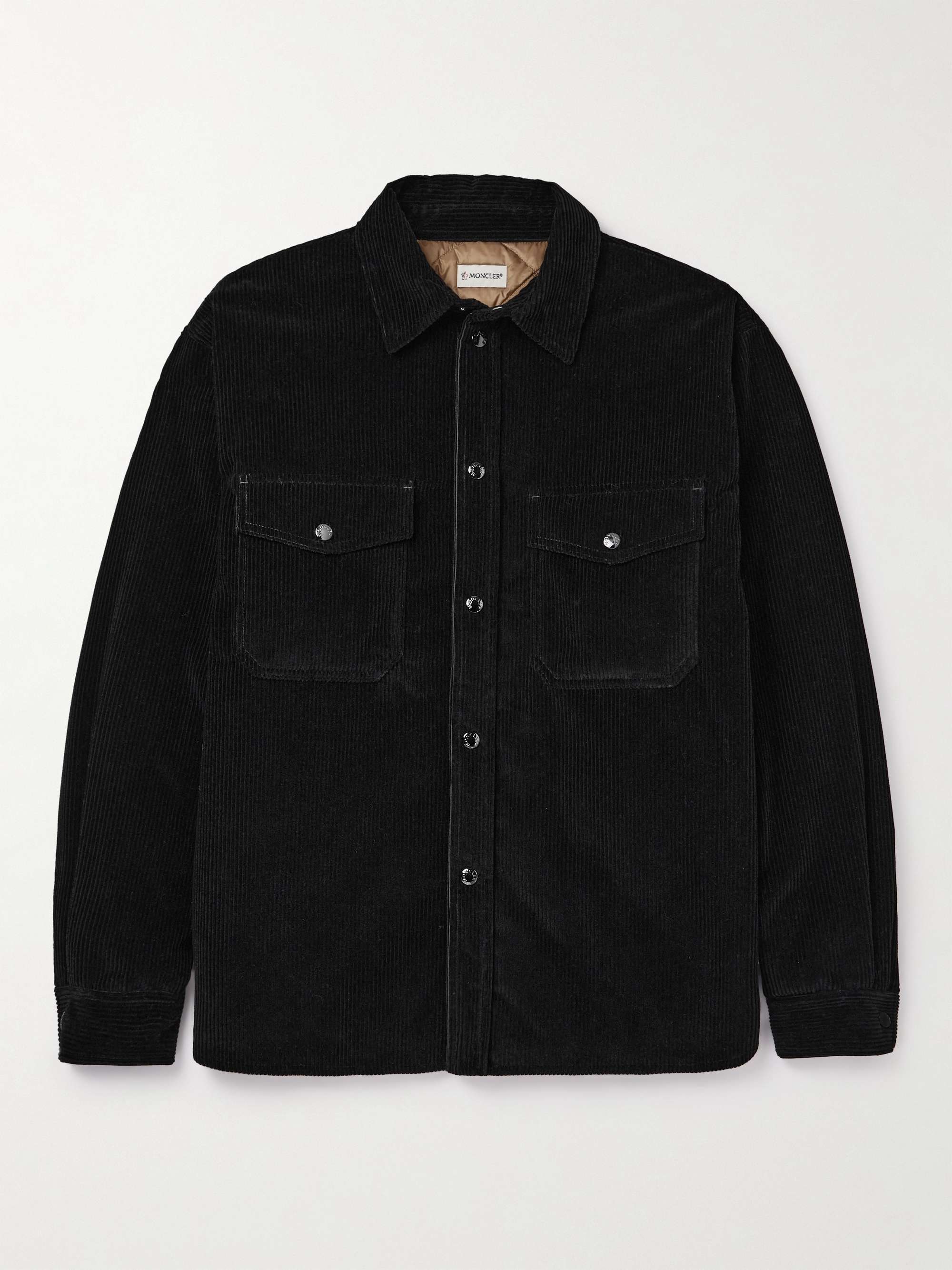 + Palm Angels Cotton-Corduroy Down Overshirt view
