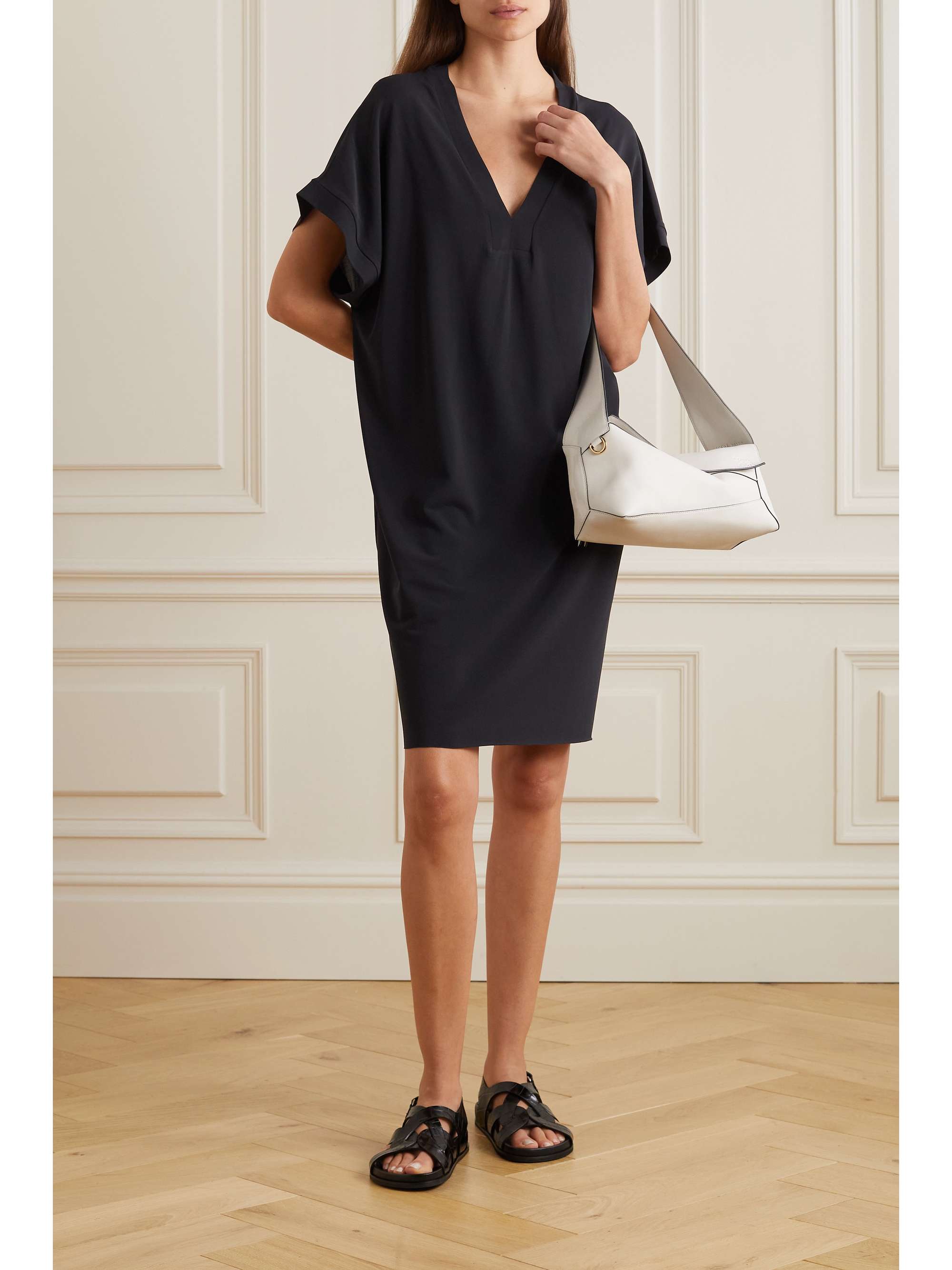 Les Permanents Tali stretch-crepe dress view