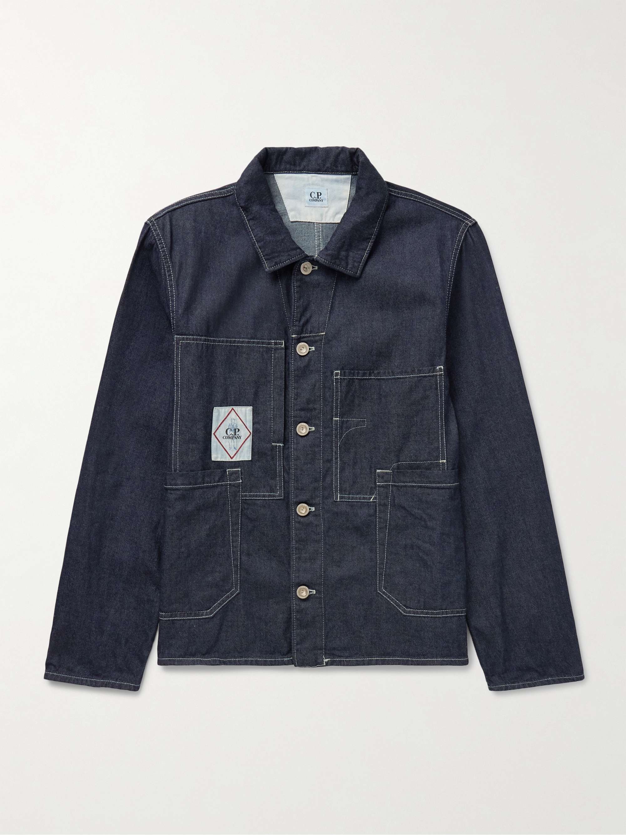 Logo-Appliquéd Denim Chore Jacket view