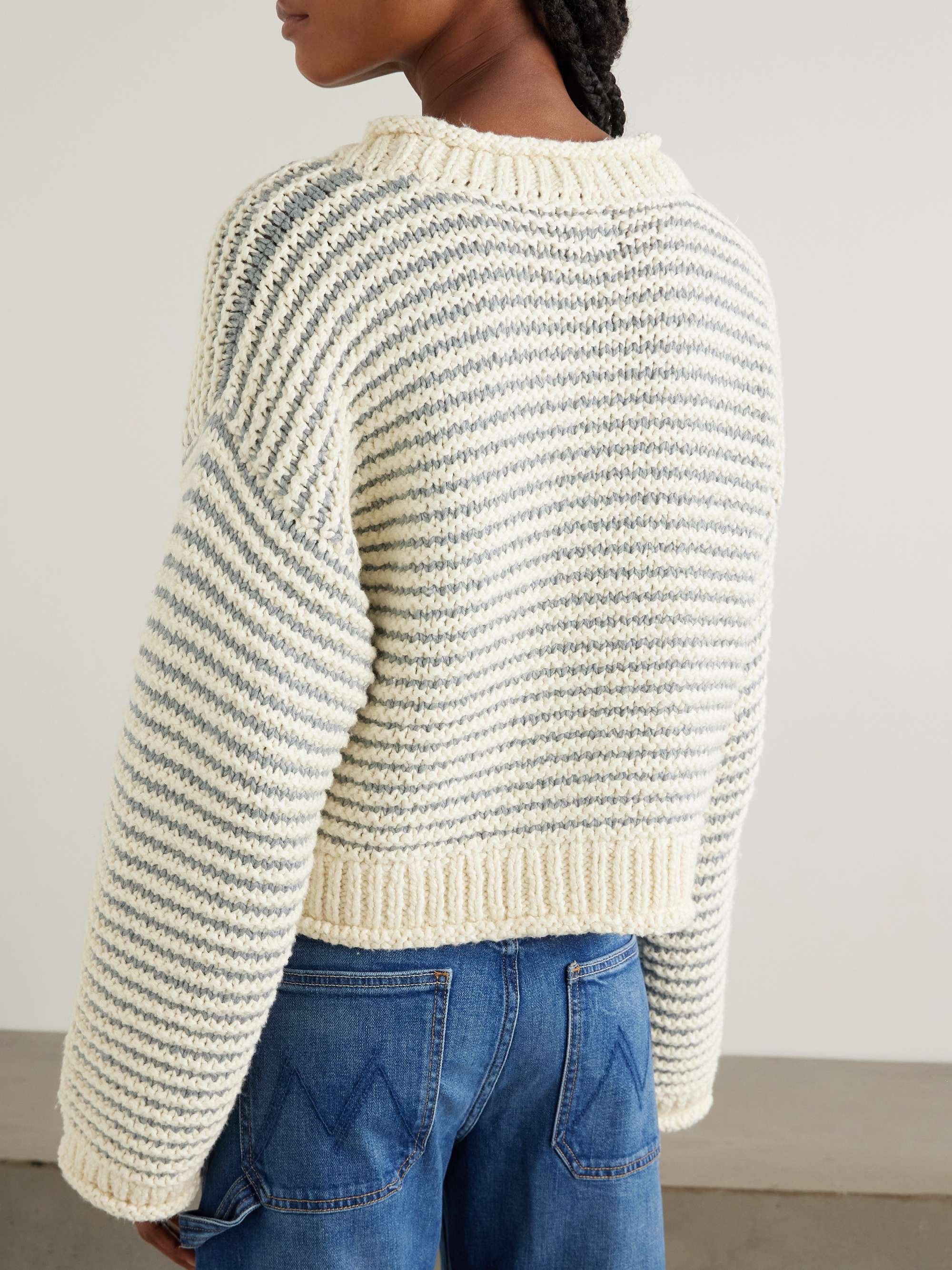 The Bell Sleeve striped cotton sweater view