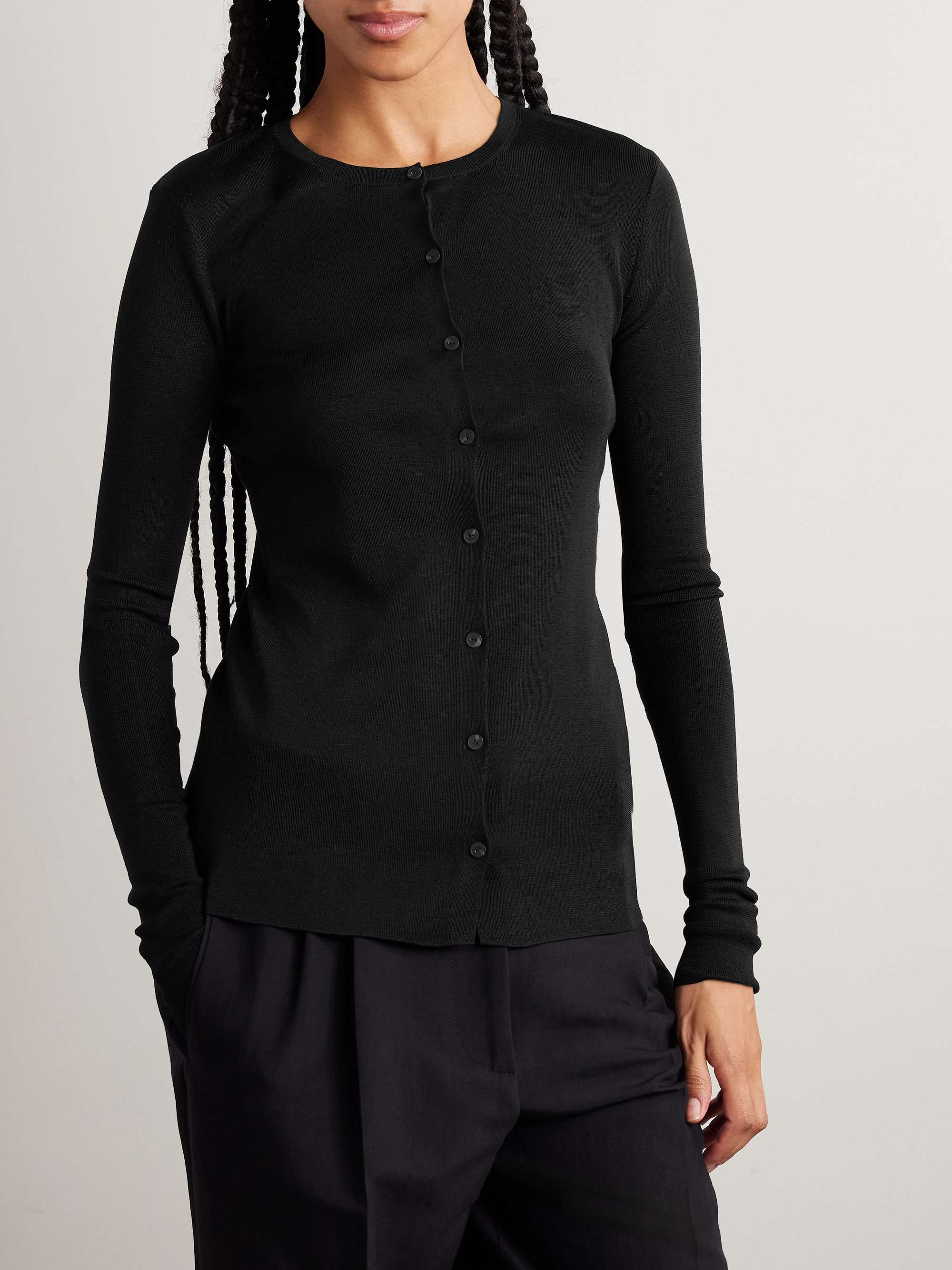 Josette silk cardigan view