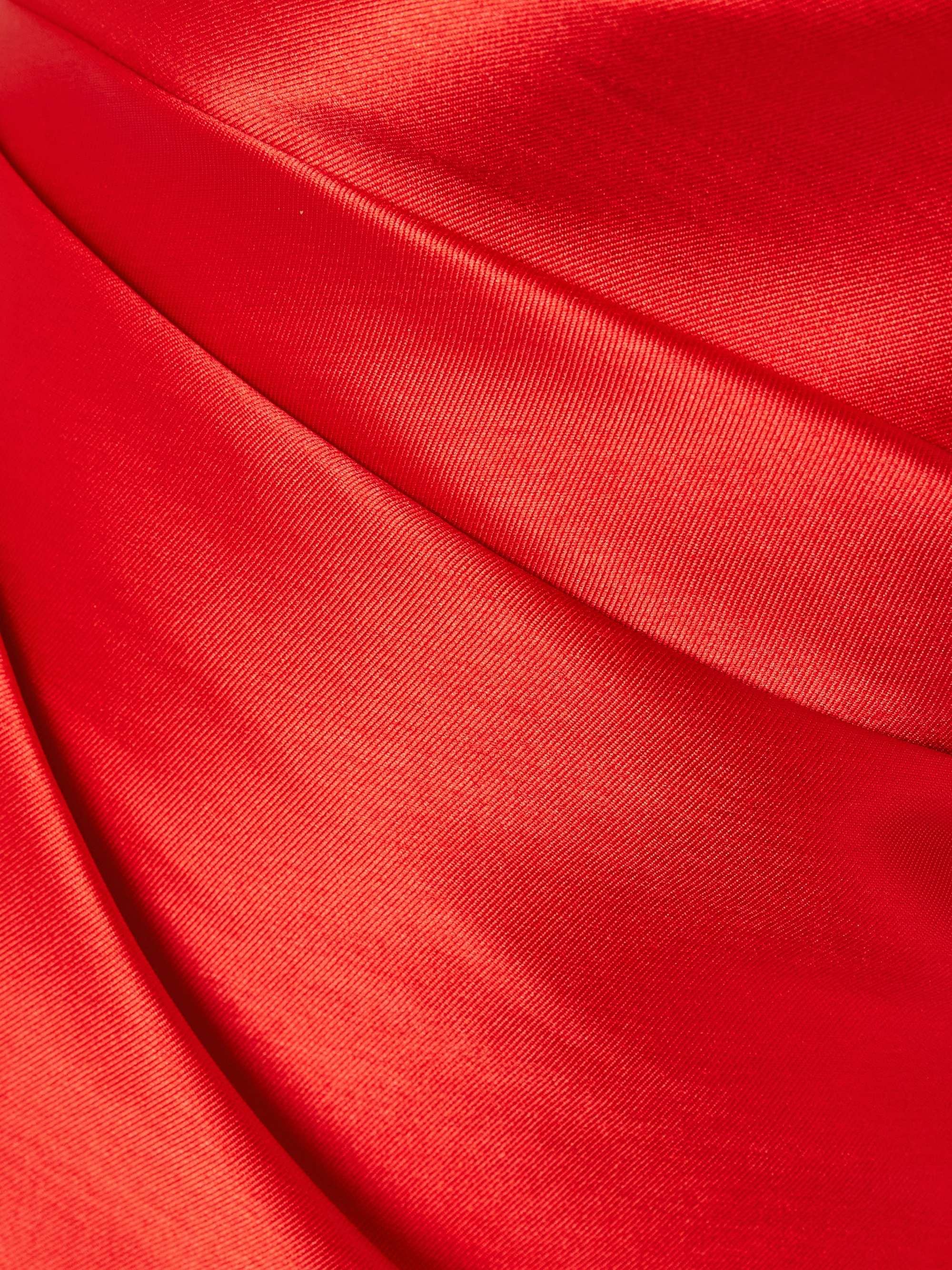 Nori one-shoulder satin-twill mini dress view