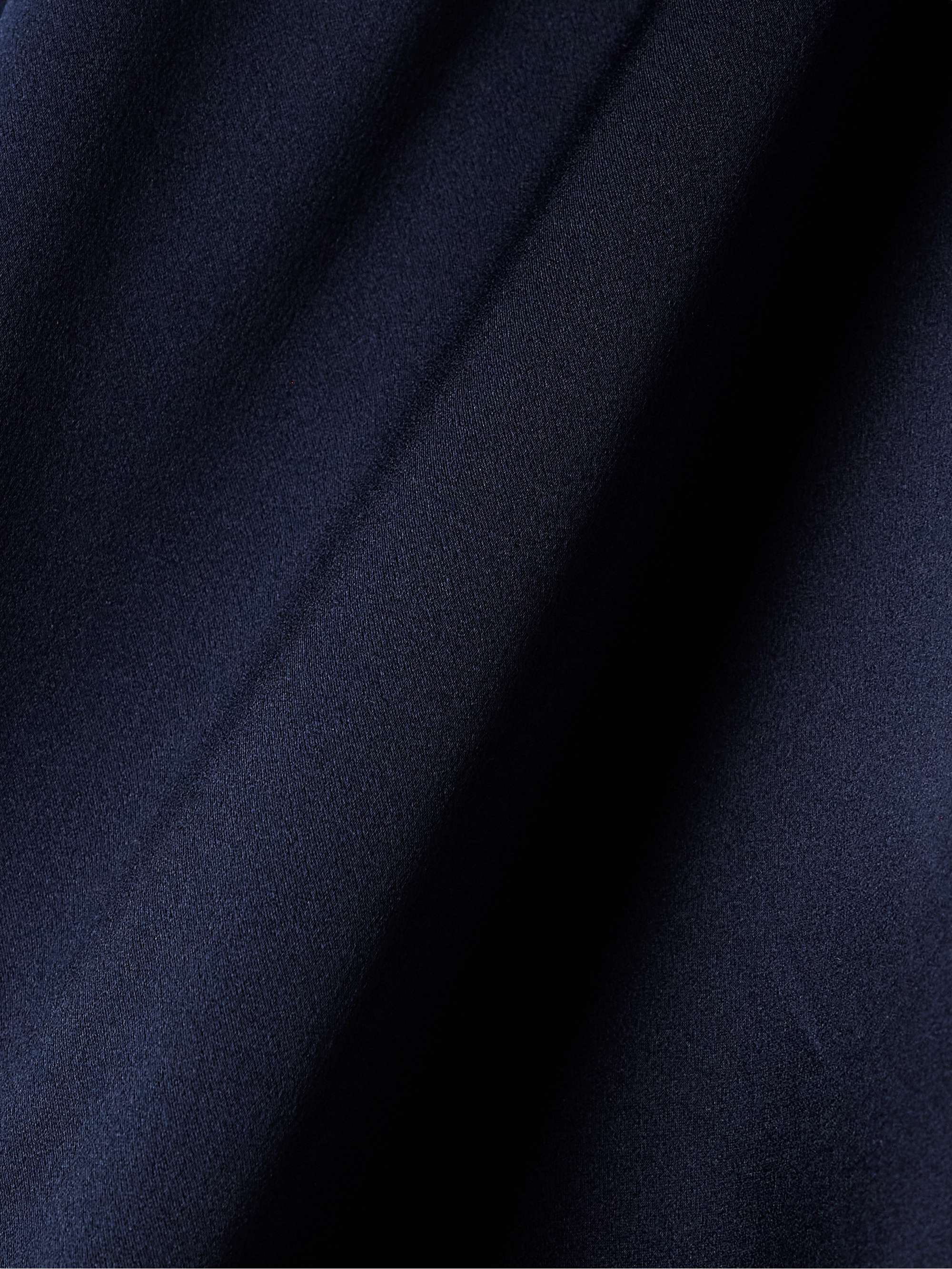 Candace fringed silk-satin blouse view
