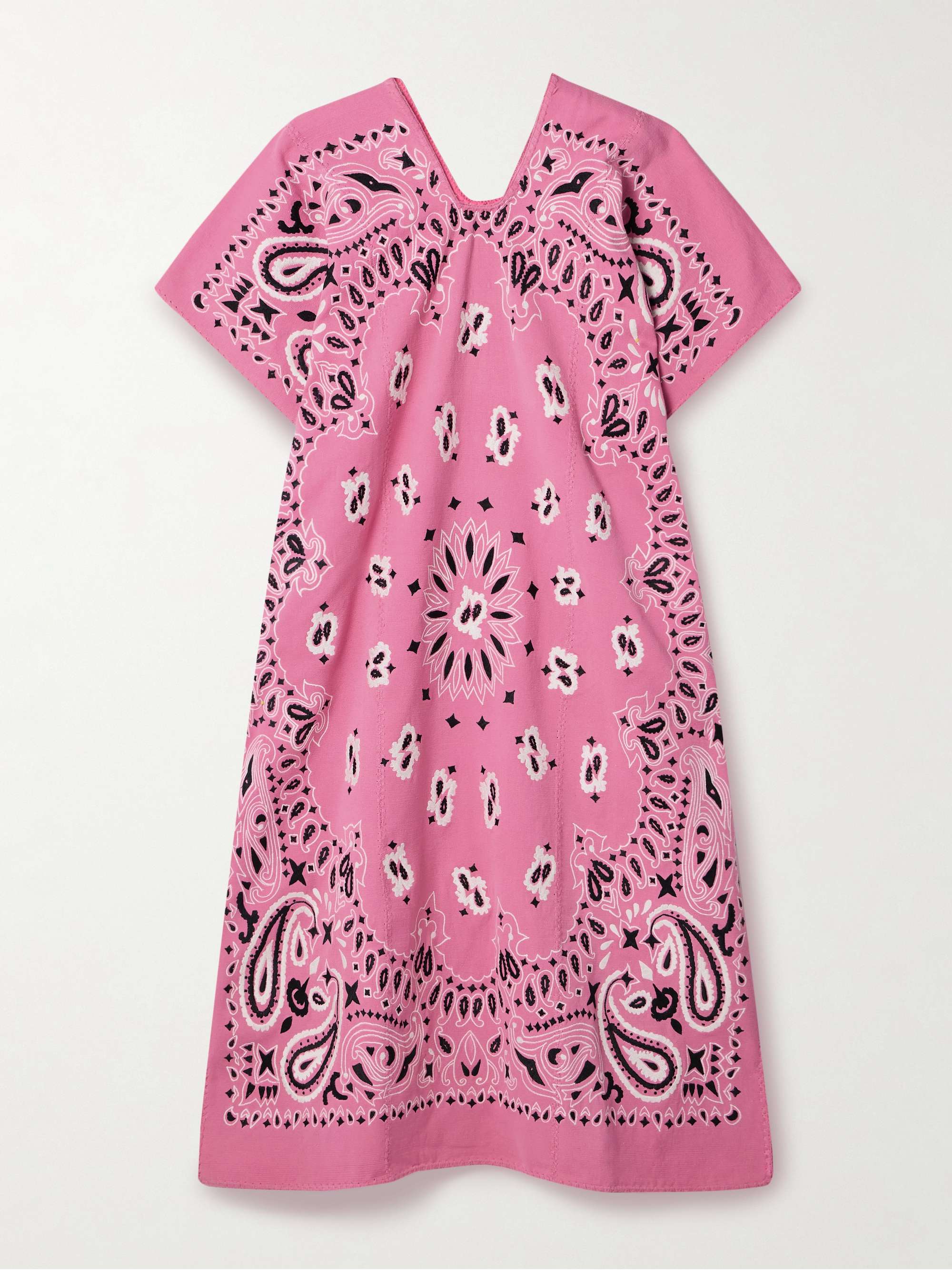 Embroidered cotton-blend huipil view