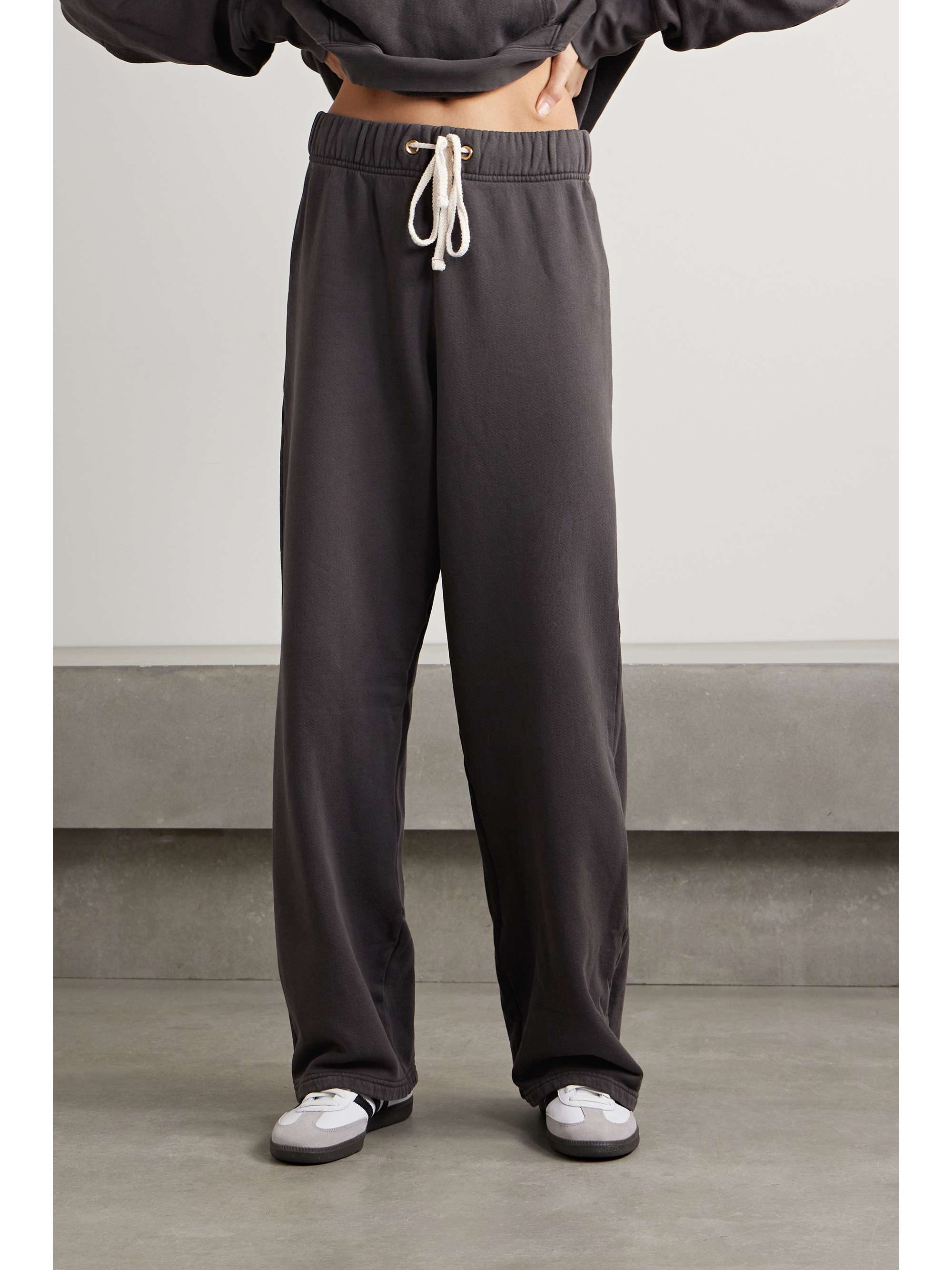 Eazy cotton-jersey track pants view