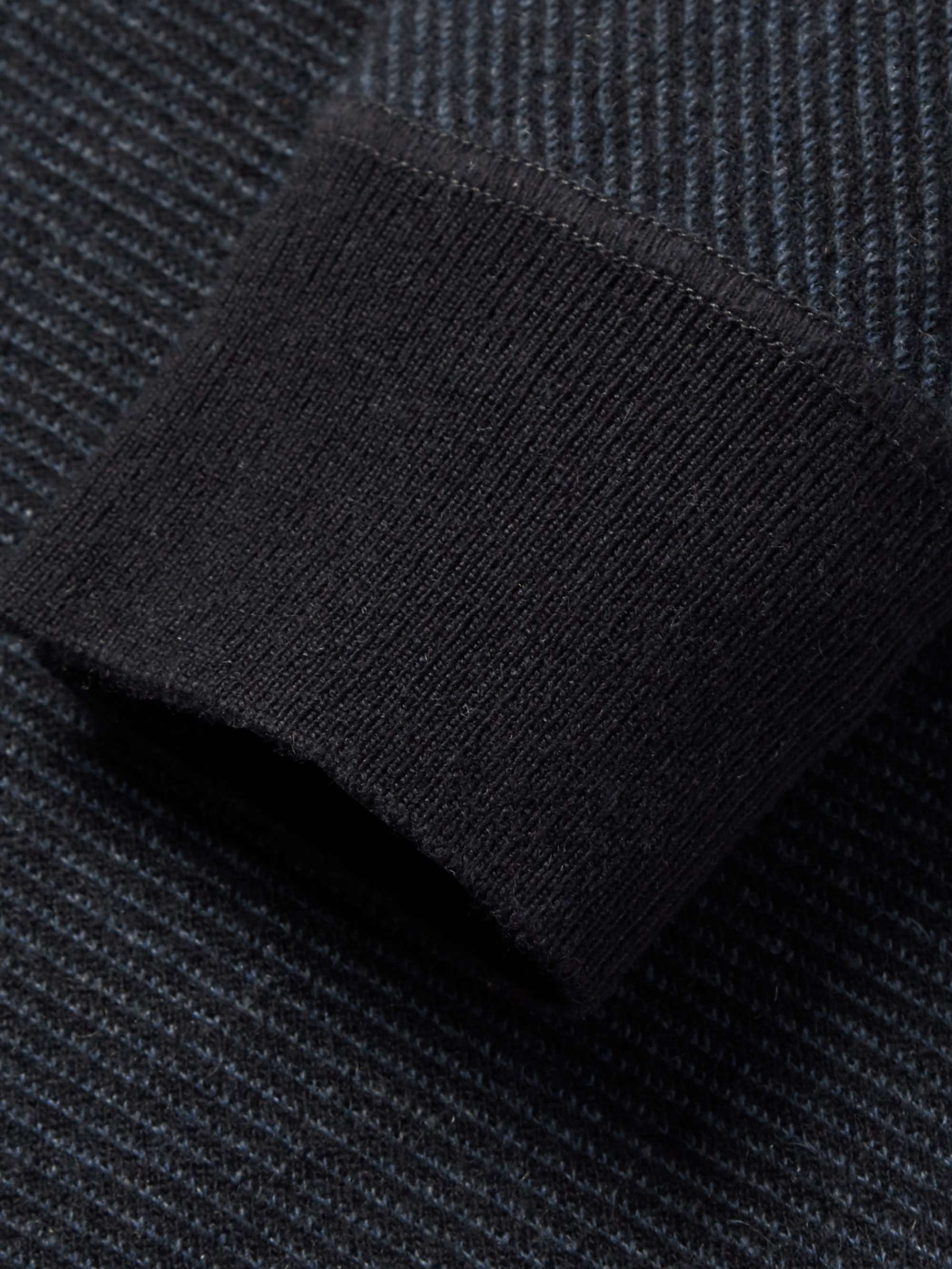 Roadster Striped Cashmere Half-Zip Sweater view