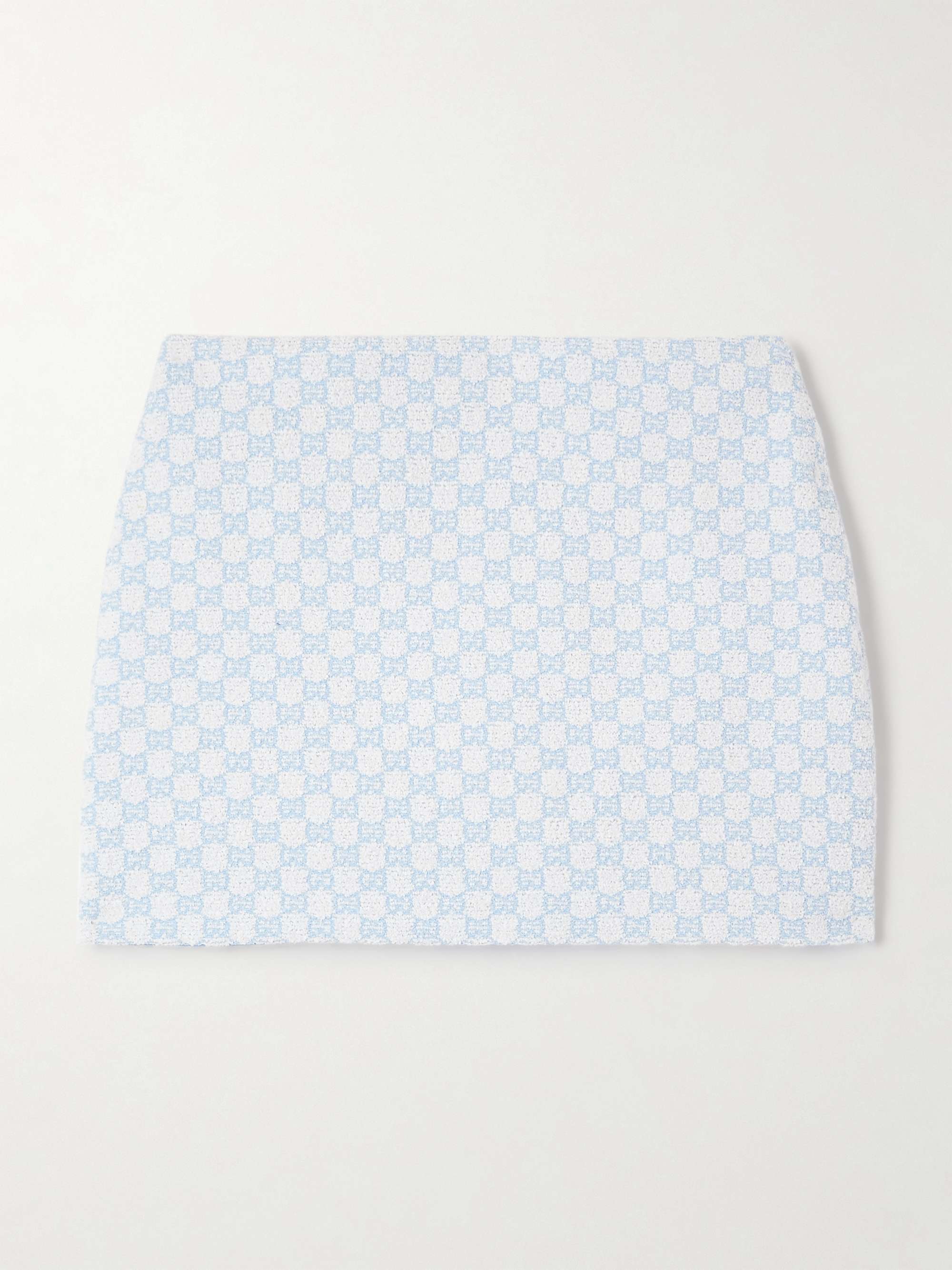 Jacquard-knit cotton-blend bouclé mini skirt view