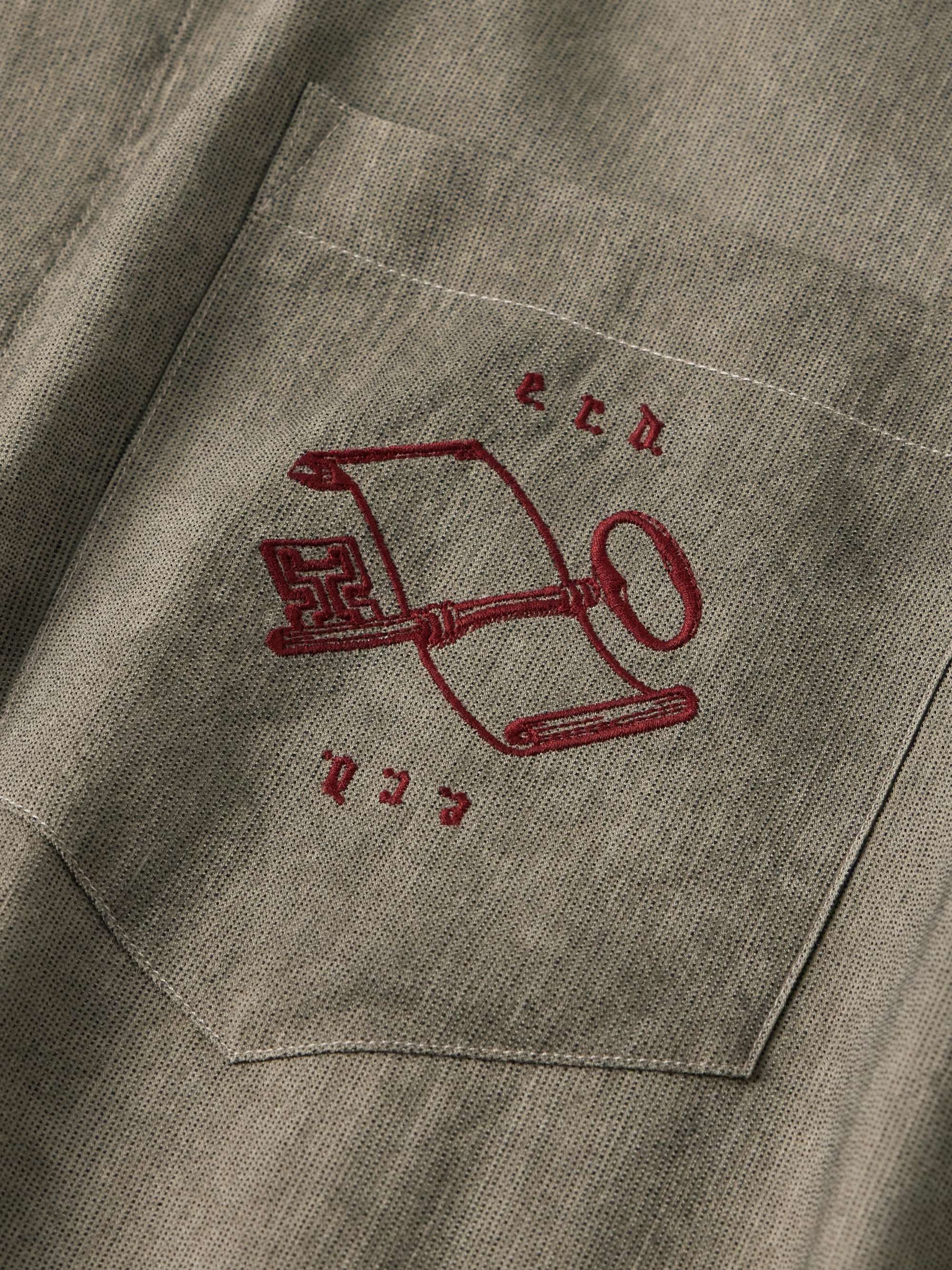 Artist Embroidered Woven Shirt view