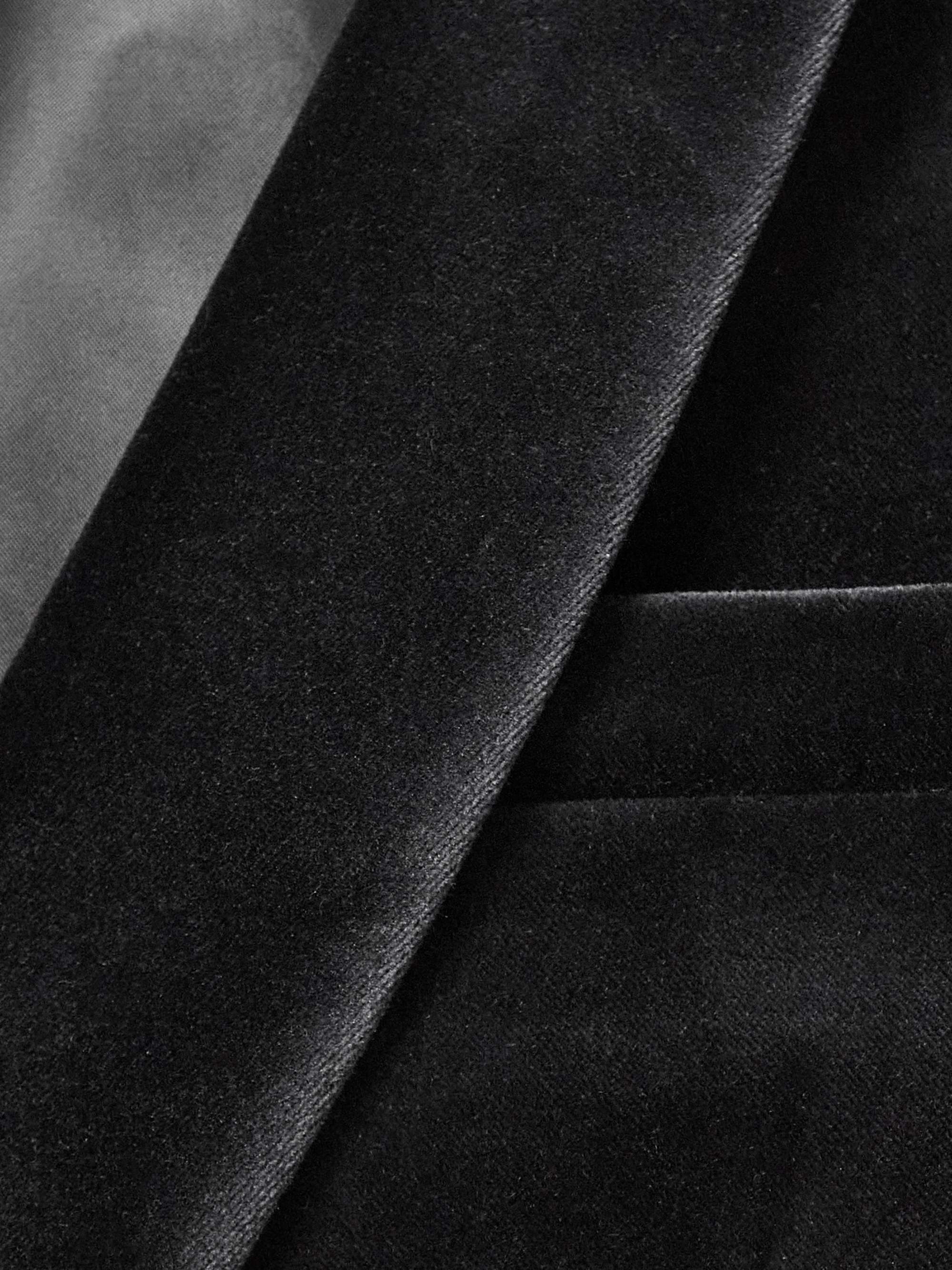 Cotton-Blend Velvet Tuxedo Jacket view