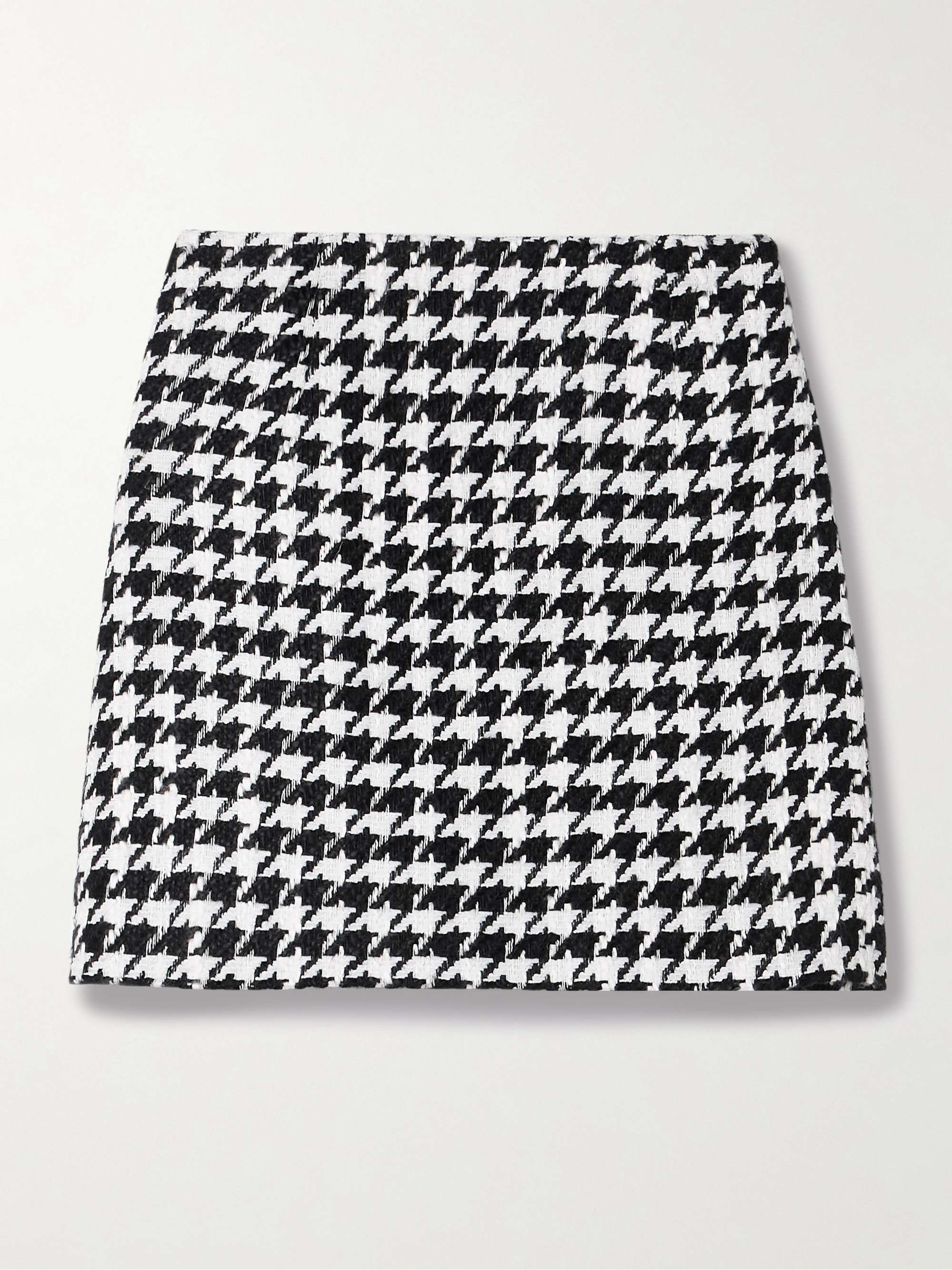 Houndstooth tweed mini skirt view