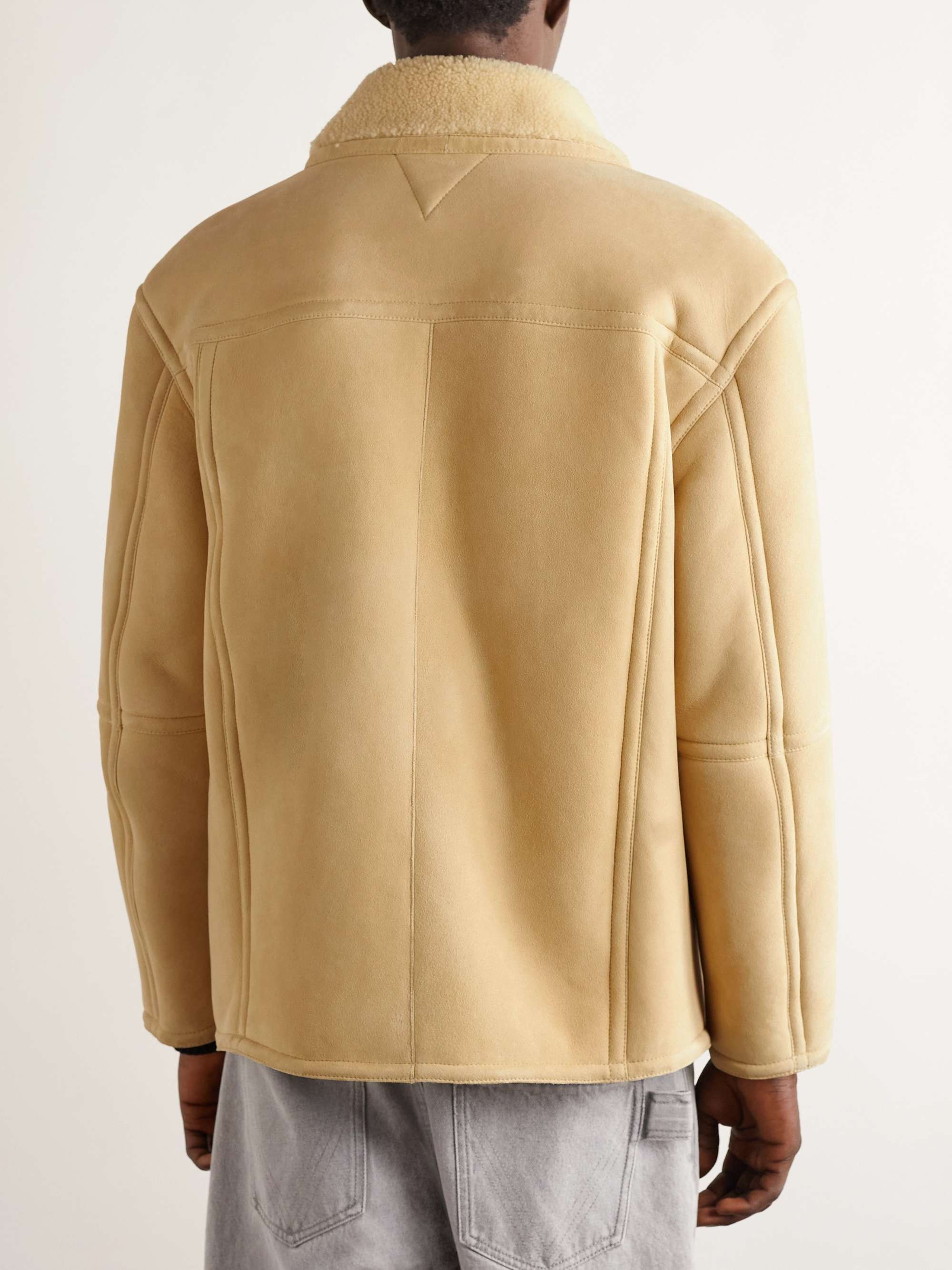 Shawl-Collar Shearling Jacket view