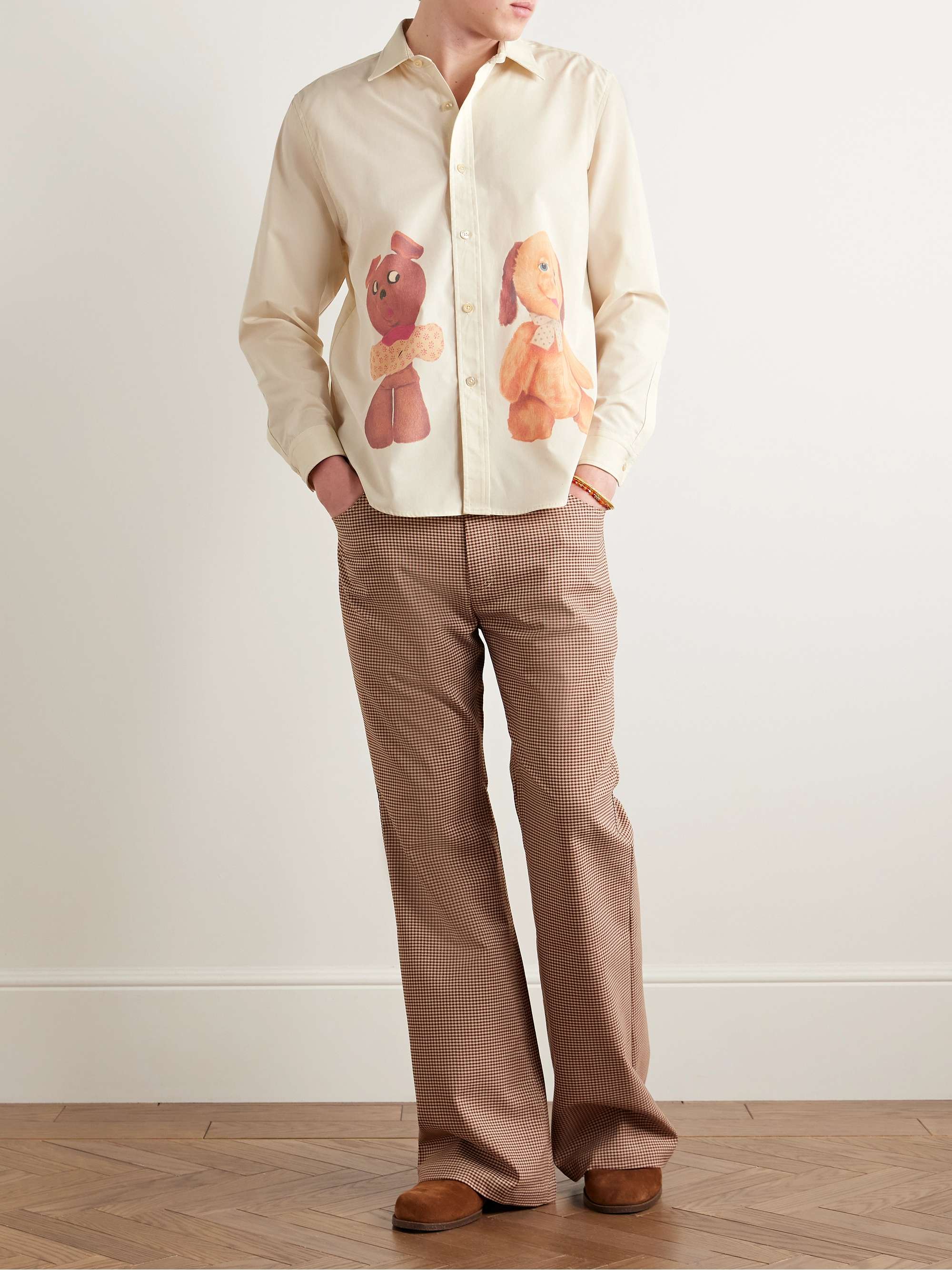 Printed Cotton-Poplin Shirt view