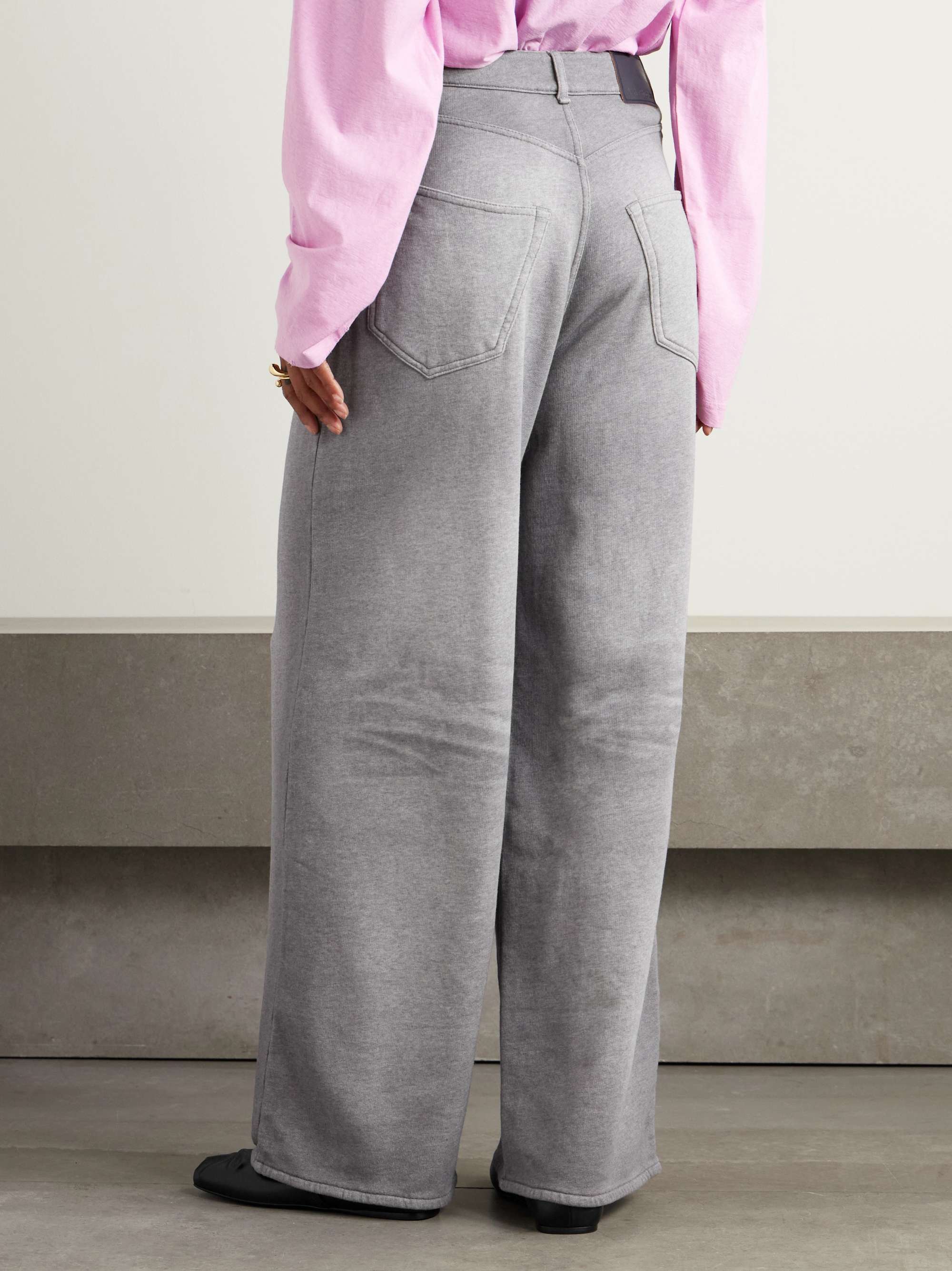 Organic cotton-jersey wide-leg pants view