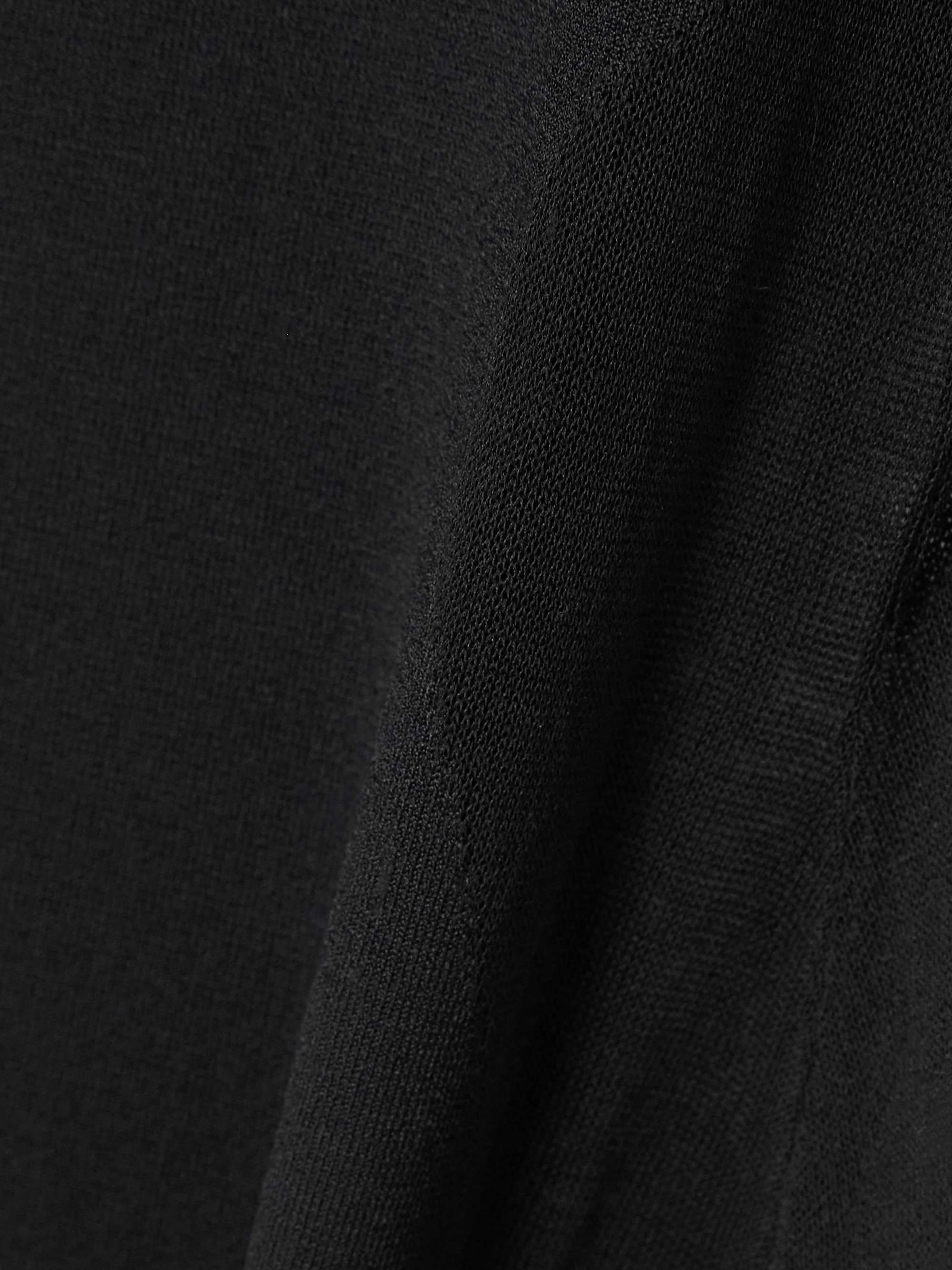 Miracle mesh-paneled ponte midi dress view