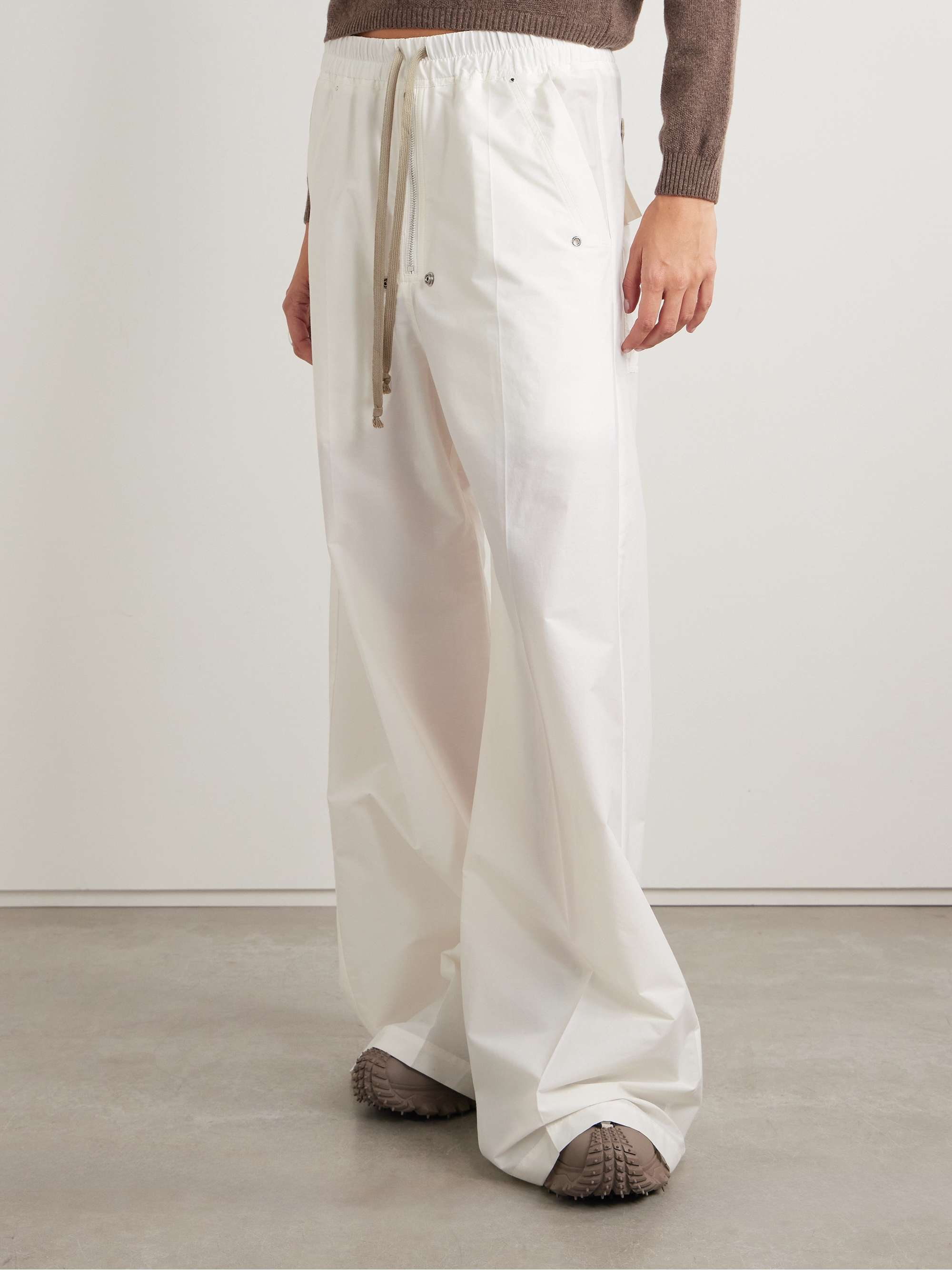 Belas cotton-blend poplin wide-leg pants view