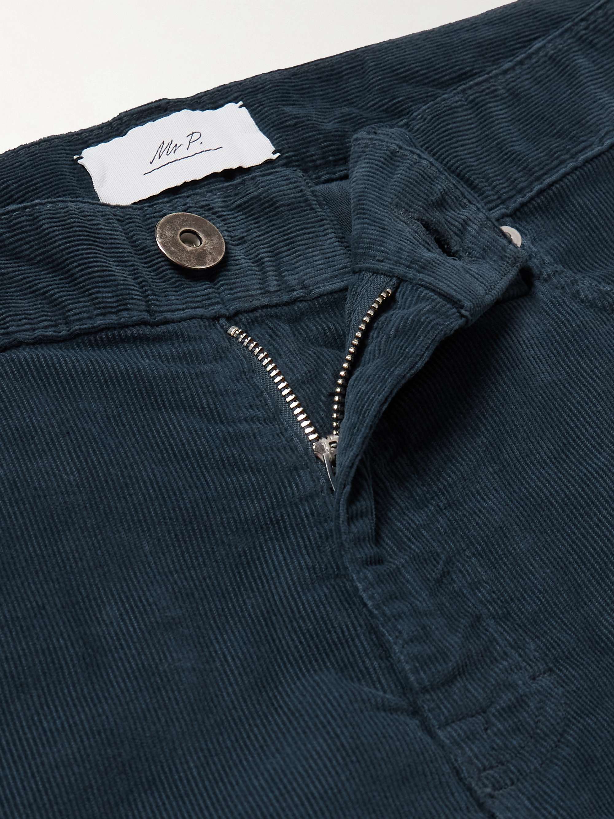 Samuel Straight-Leg Cotton-Blend Corduroy Trousers view