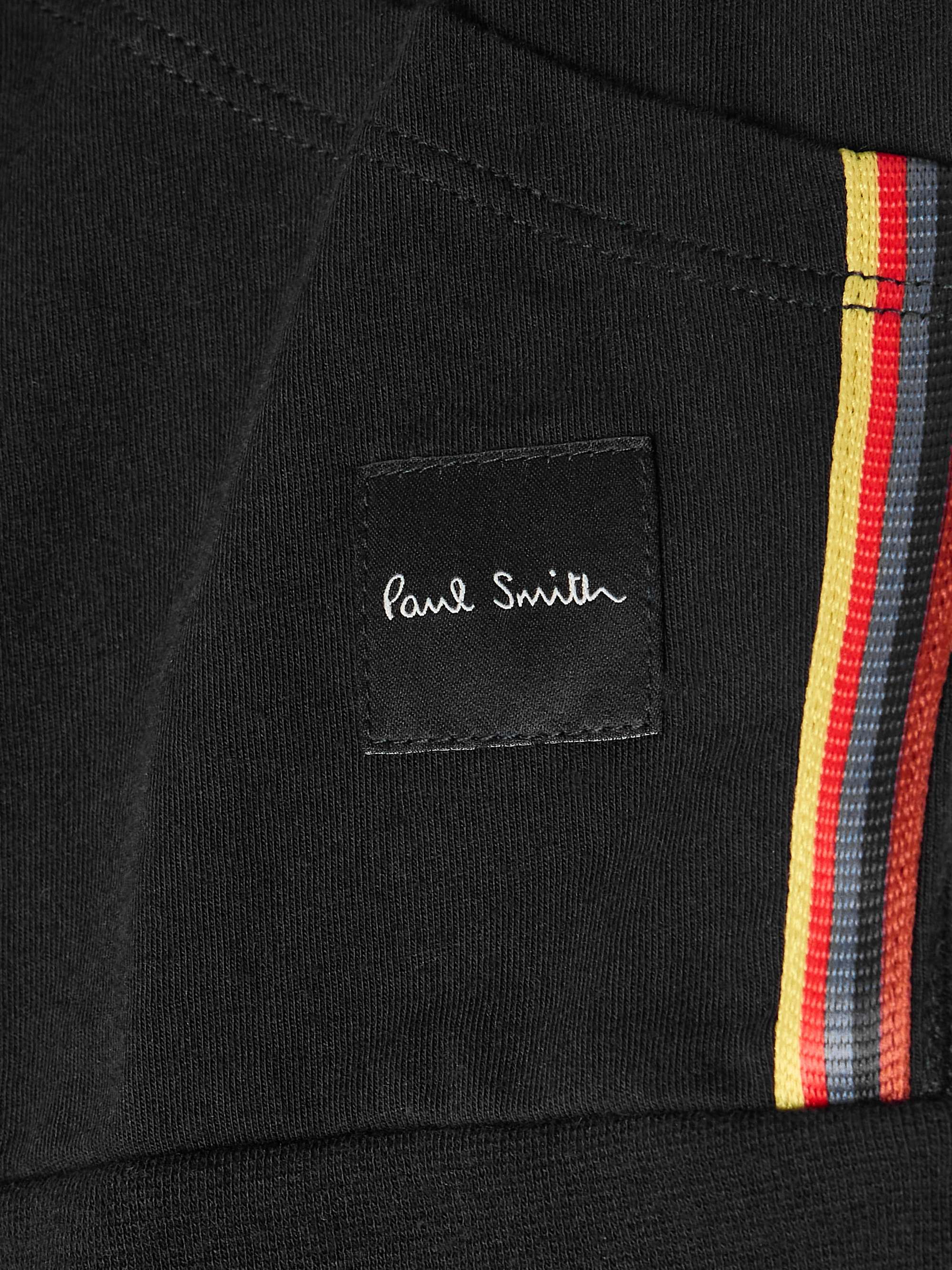 Webbing-Trimmed Cotton-Jersey Zip-Up Hoodie view
