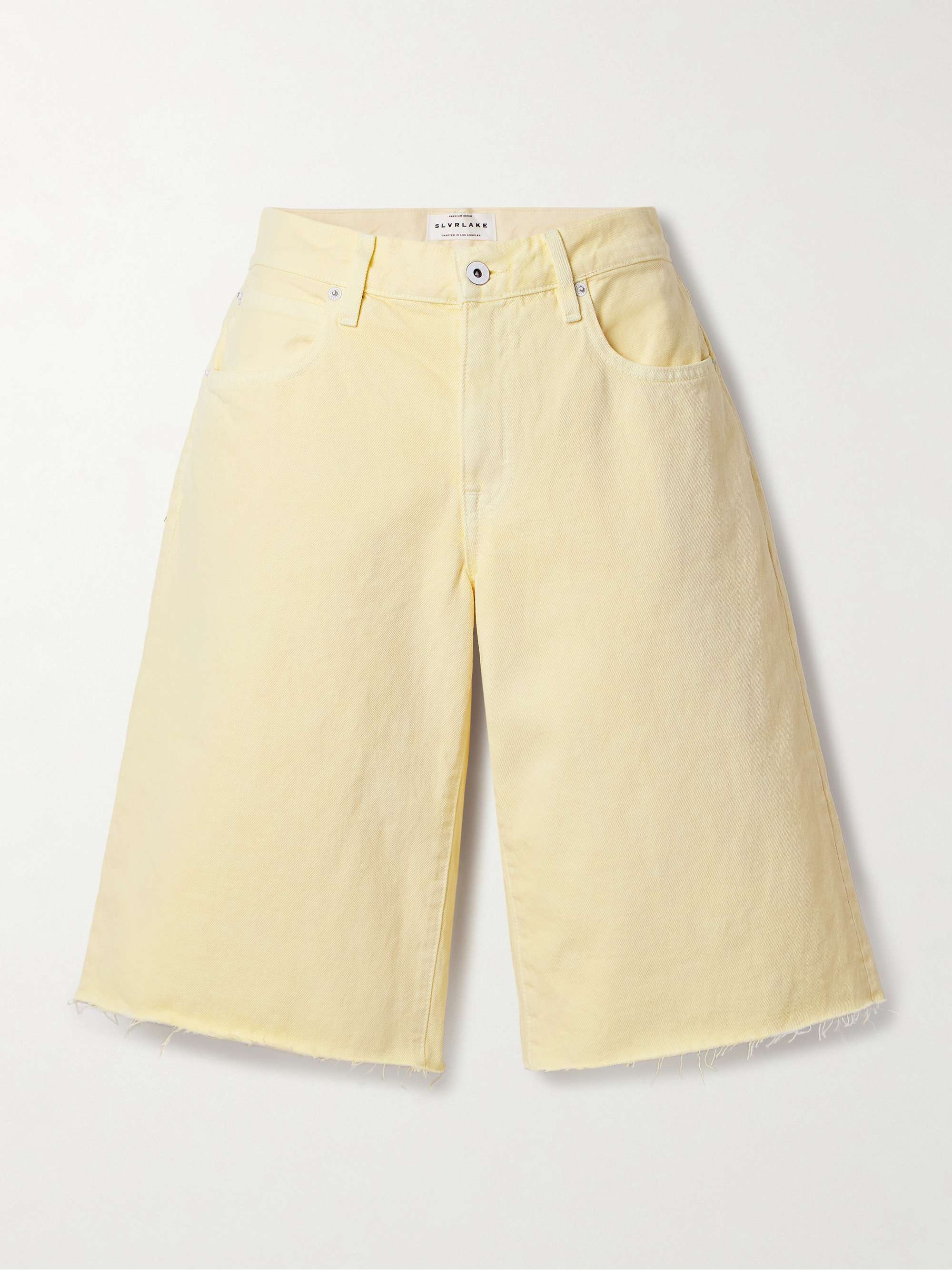 Mica frayed denim shorts view