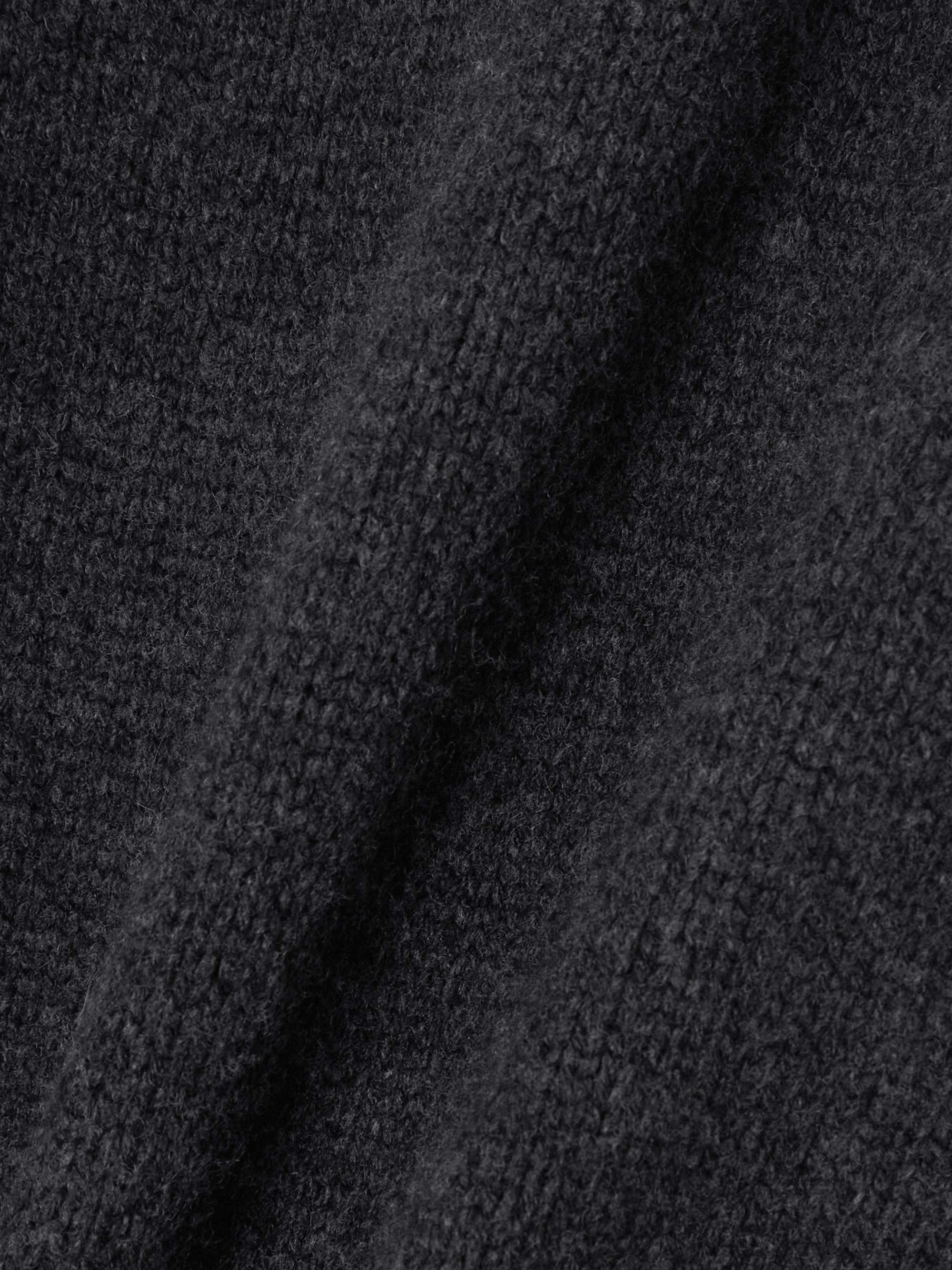 Oversized embroidered wool and cashmere-blend sweater view