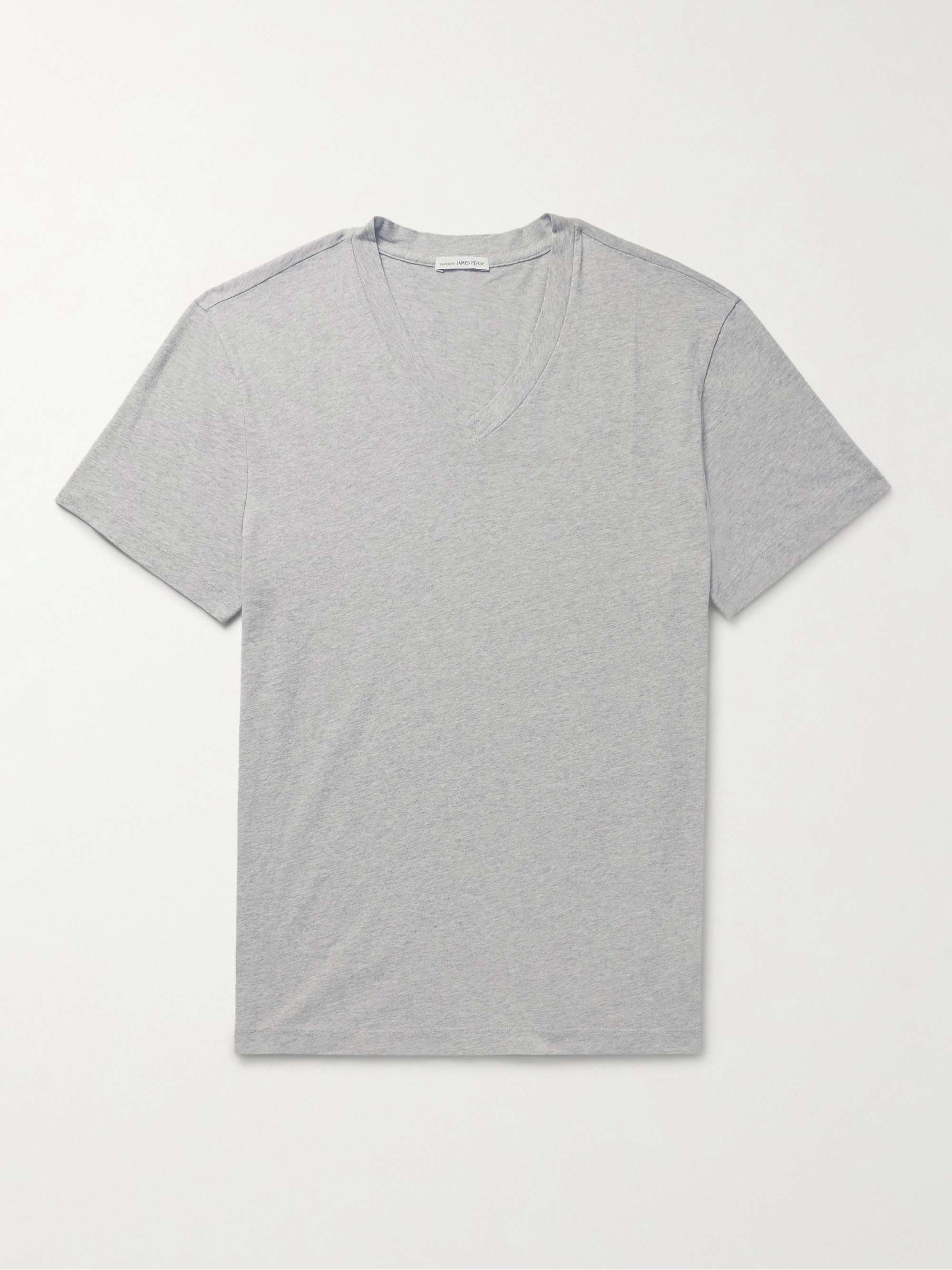 Mélange Combed Cotton-Jersey T-Shirt view