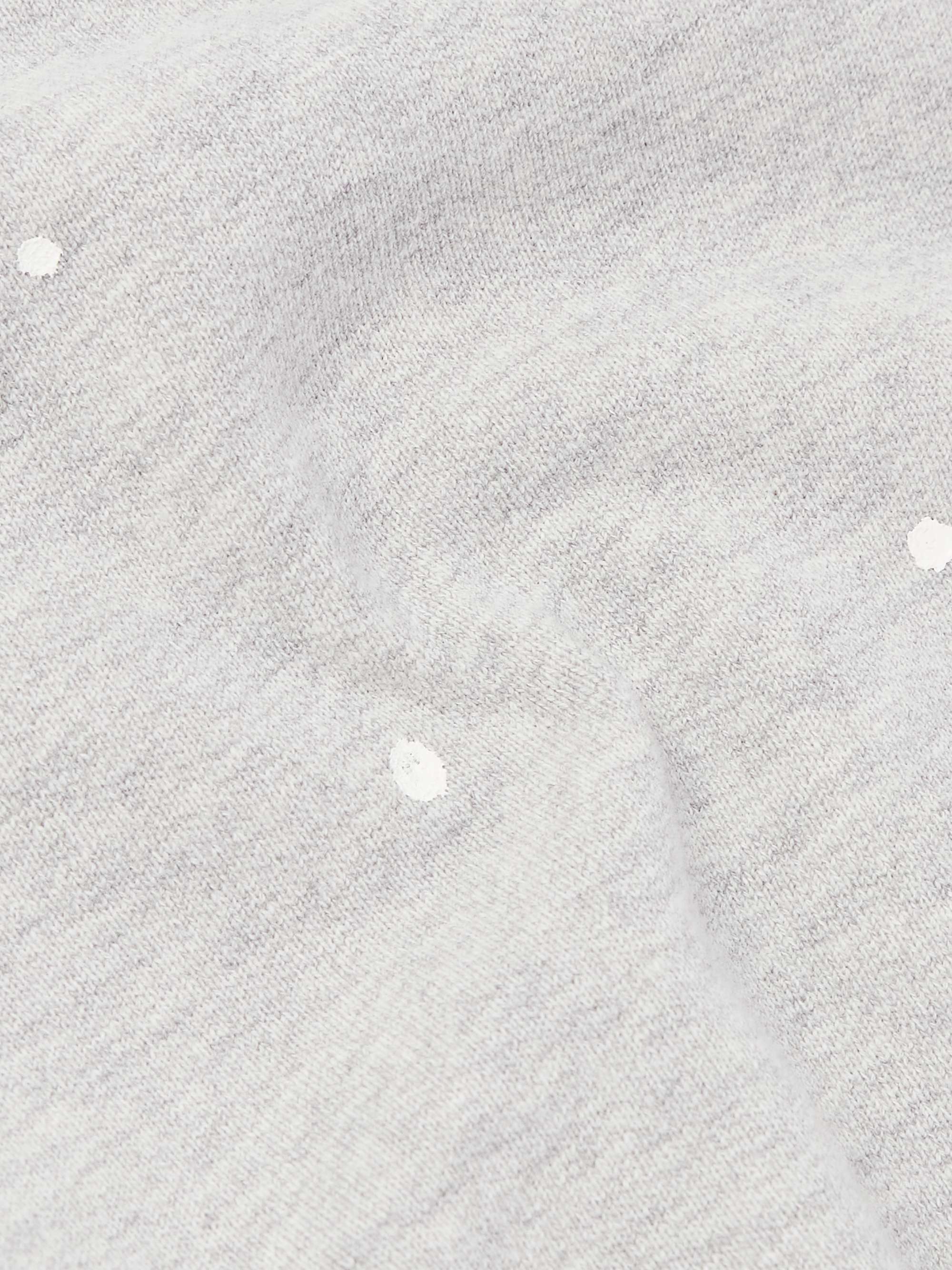 Paint-Splattered Cotton-Jersey Sweatshirt view