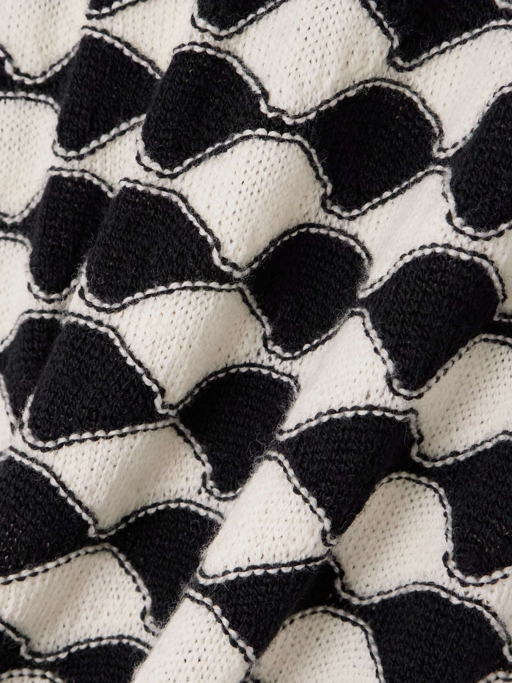 Jacquard-knit wool sweater view
