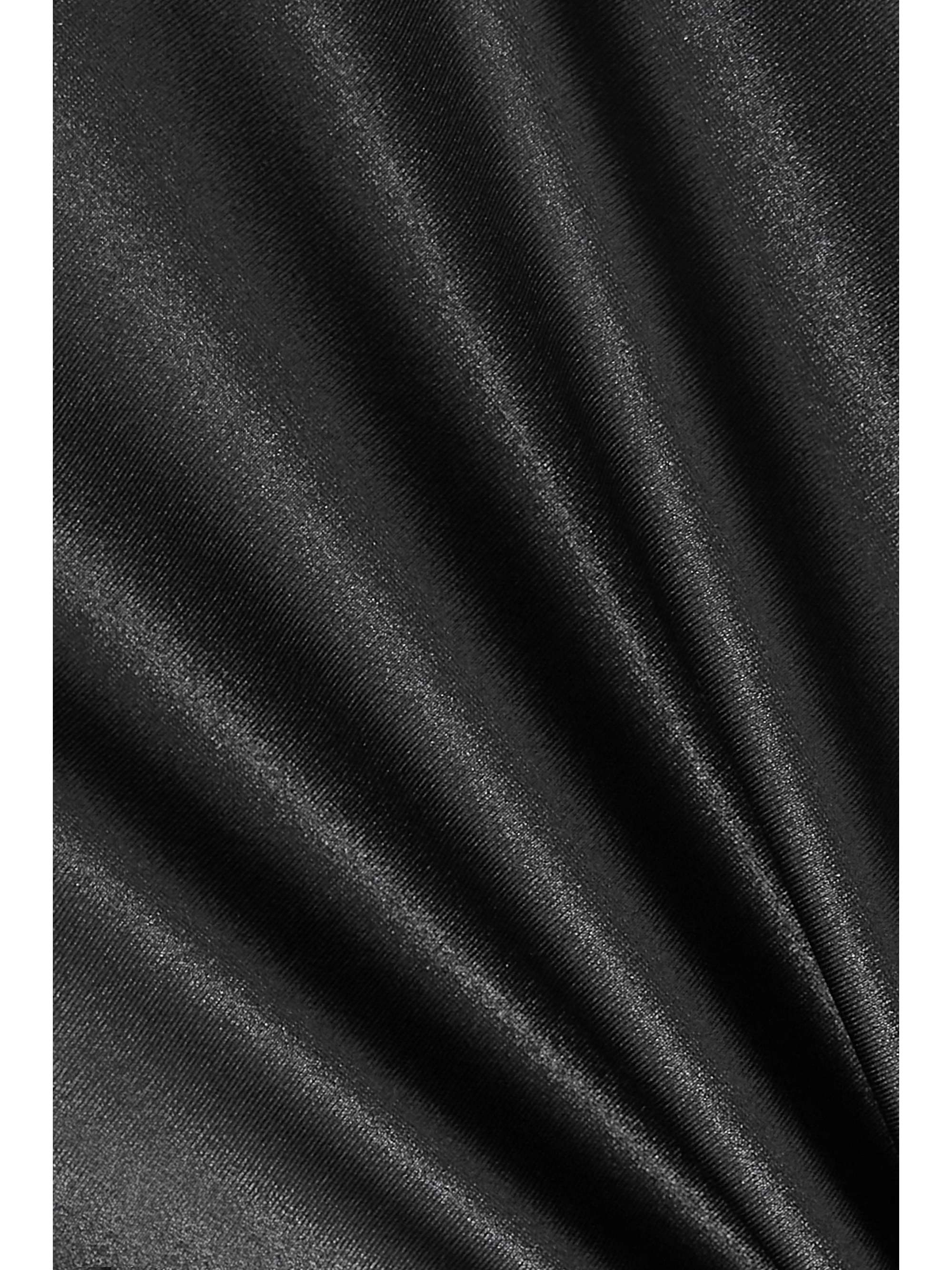 Glossed stretch leggings view