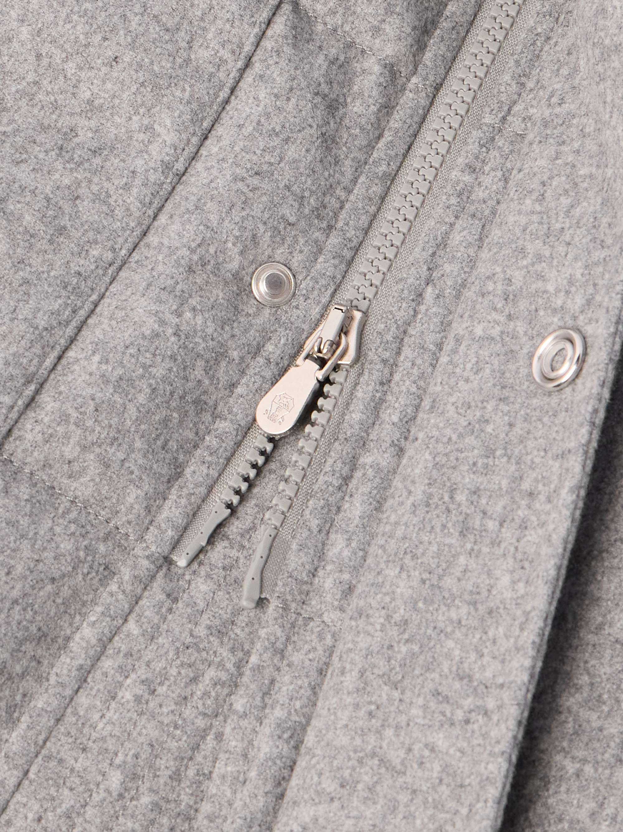 Quilted Wool Down Parka view