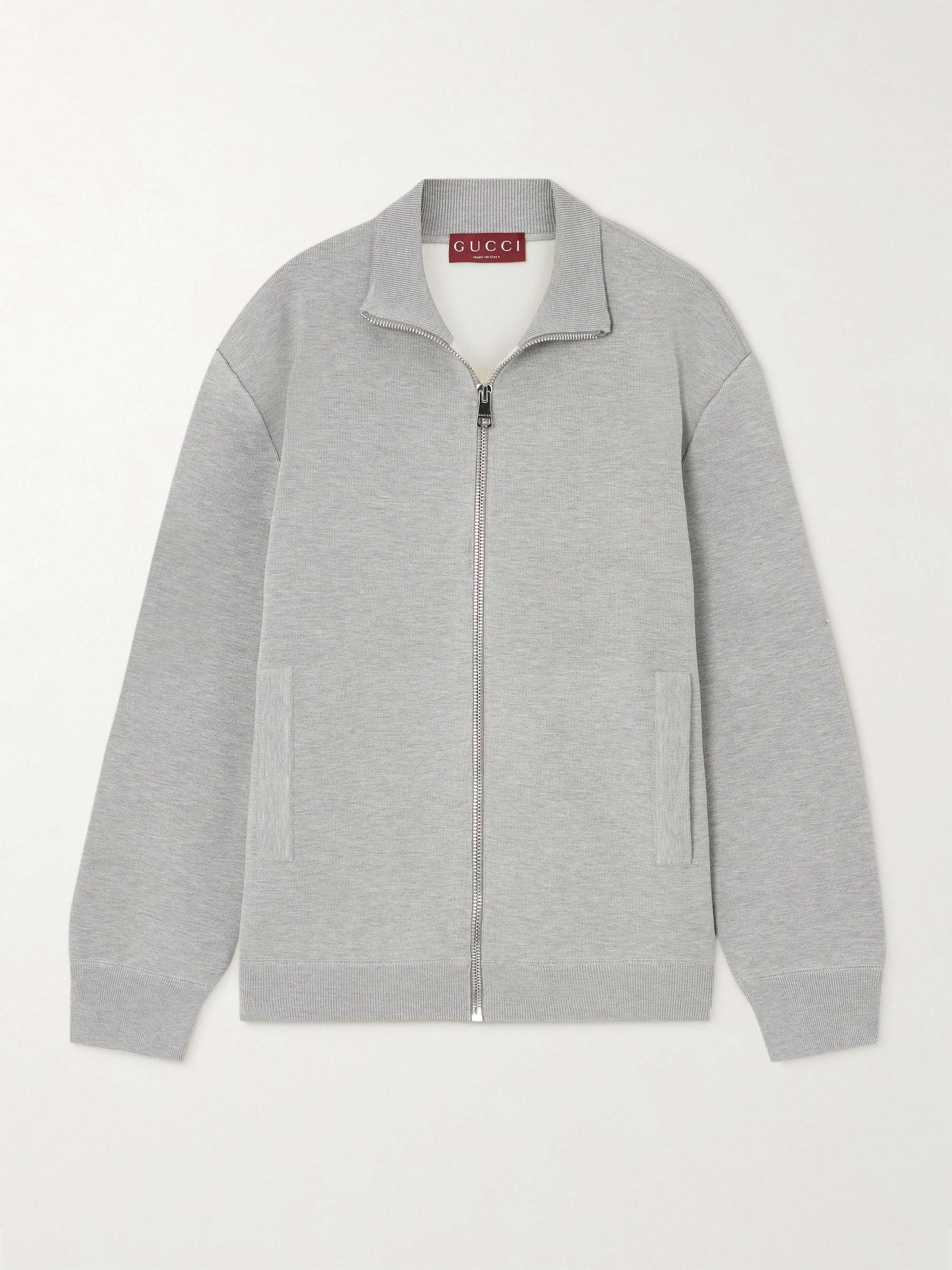 Debossed jersey cardigan view