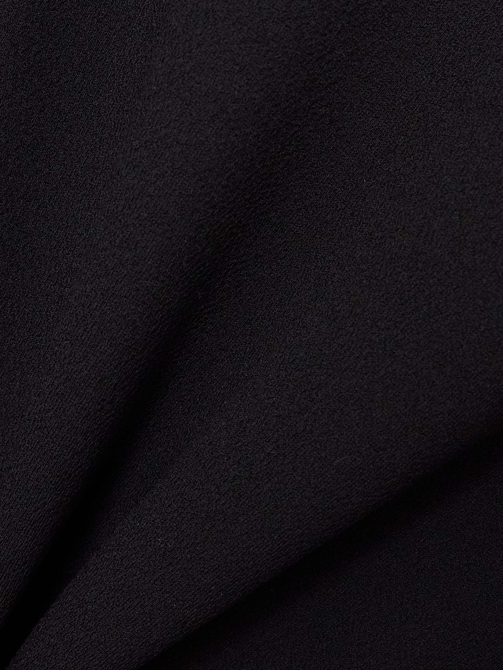 Open-back hooded paneled crepe-jersey mini dress view