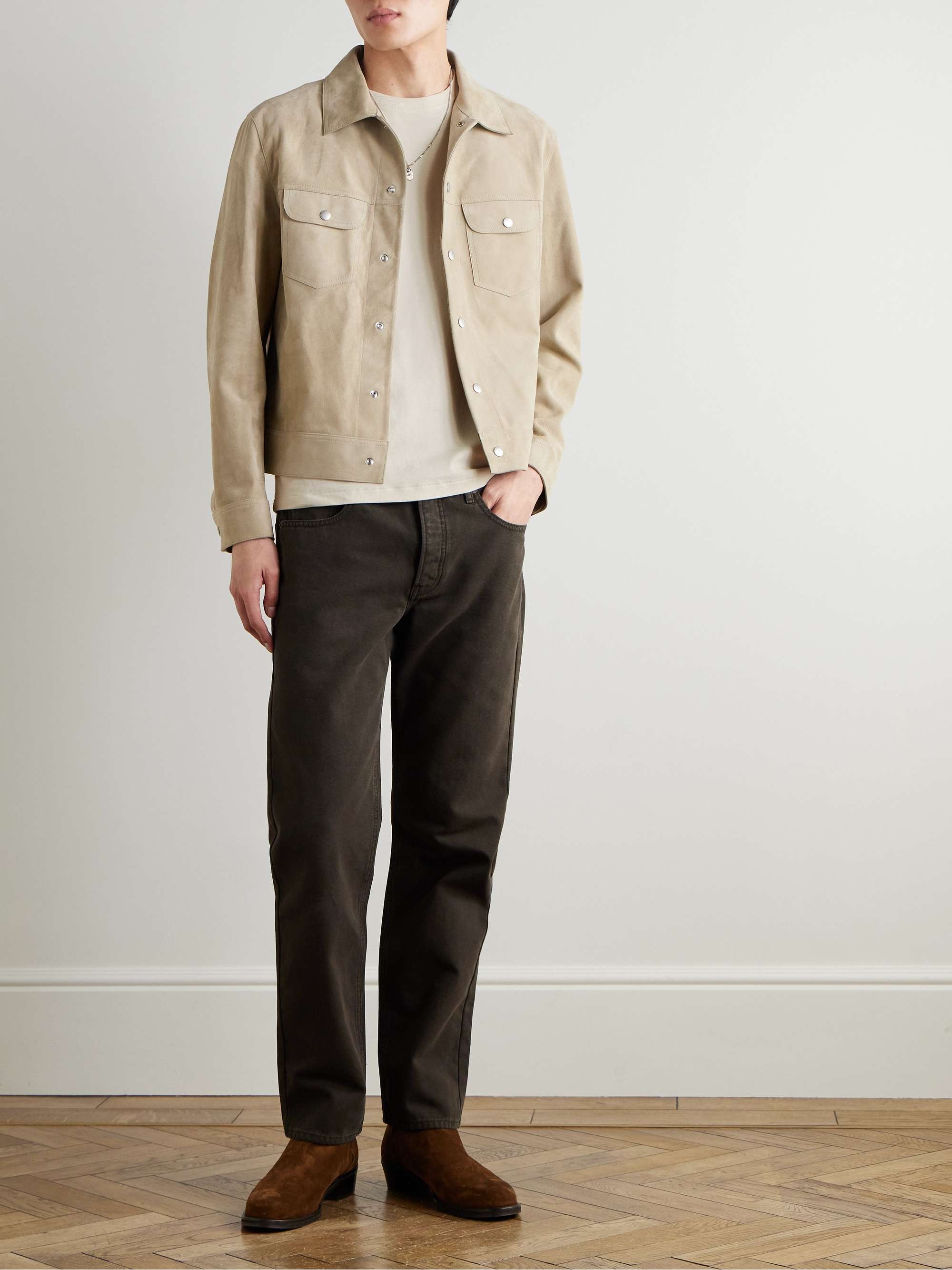 Duo Fold Cotton-Jersey T-Shirt view