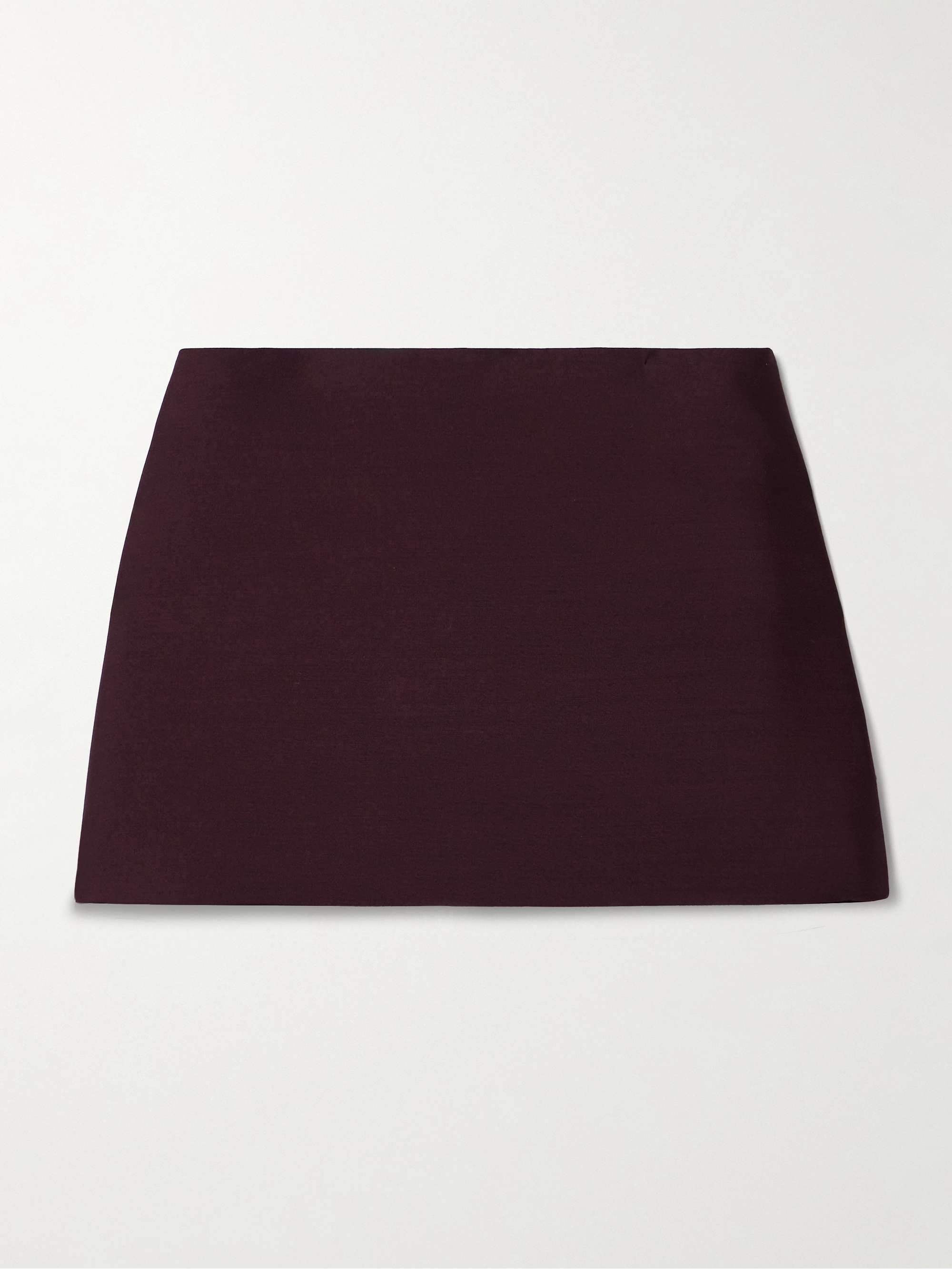 Jett wool and silk-blend crepe mini skirt view