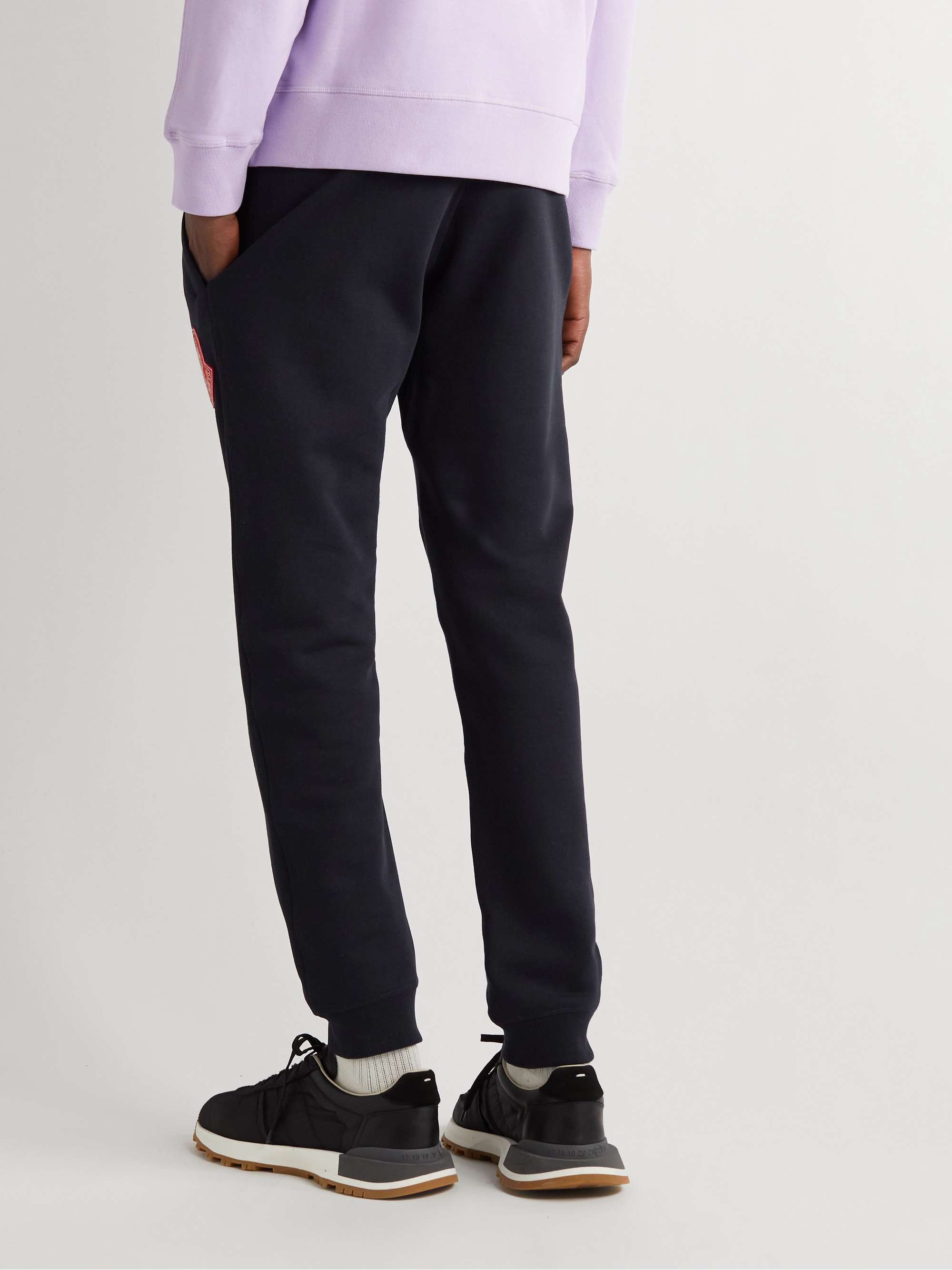 2 Moncler 1952 Tapered Logo-Appliquéd Cotton-Jersey Sweatpants view