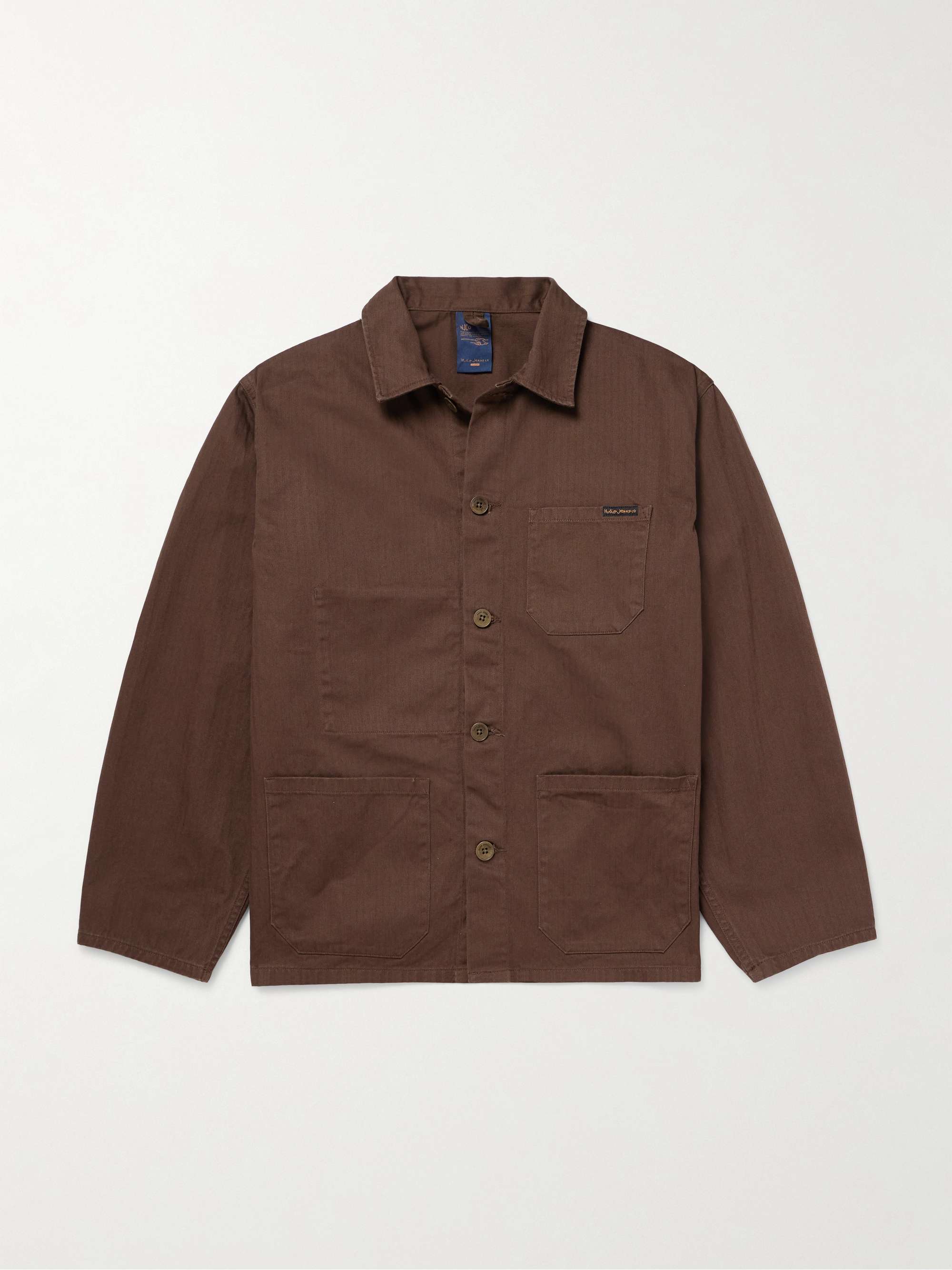 Buddy Herringbone Organic Cotton-Twill Shirt Jacket view