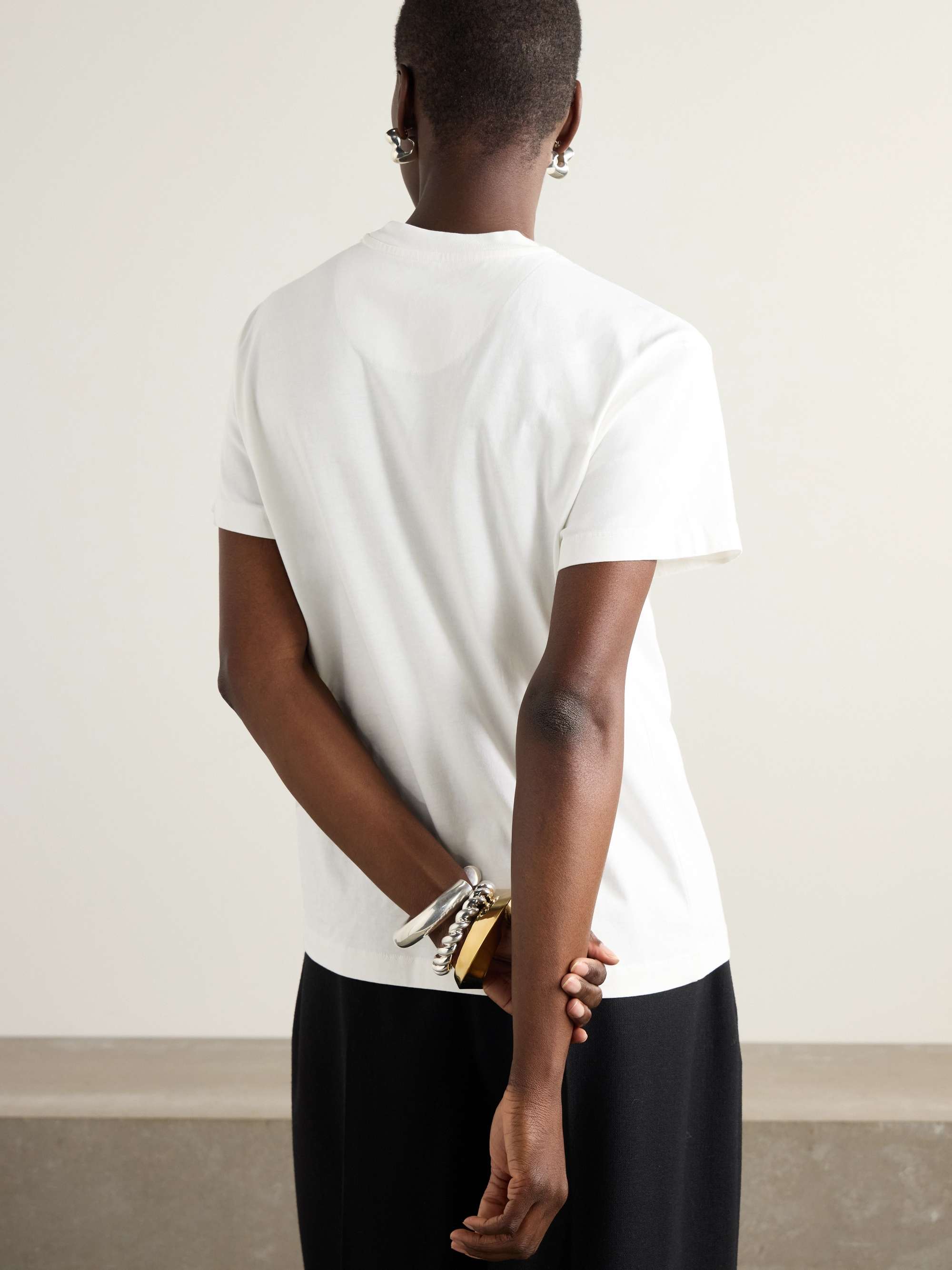 Set of three cotton-jersey T-shirt view