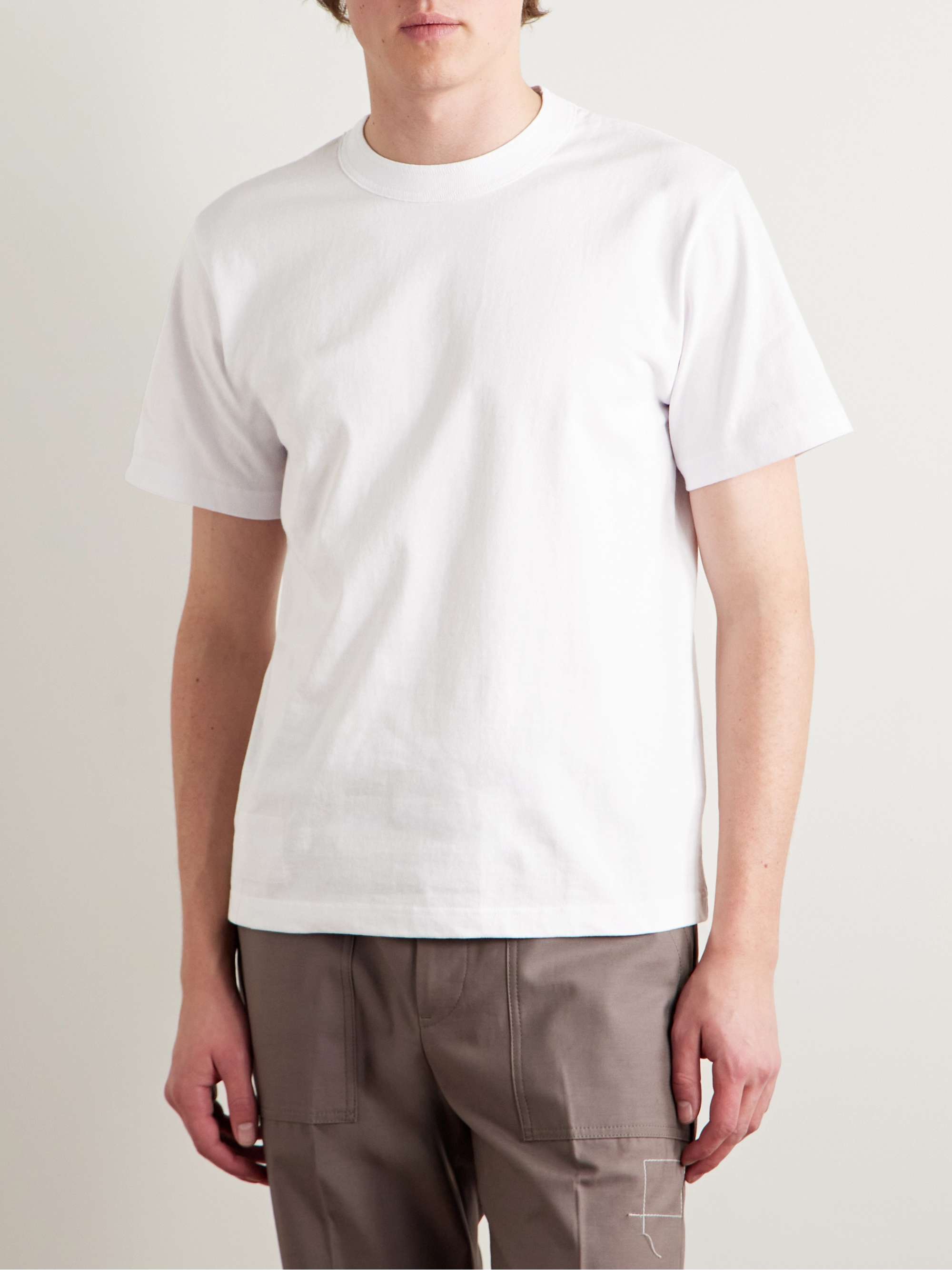 + WTAPS® Logo-Print Cotton-Jersey T-Shirt view