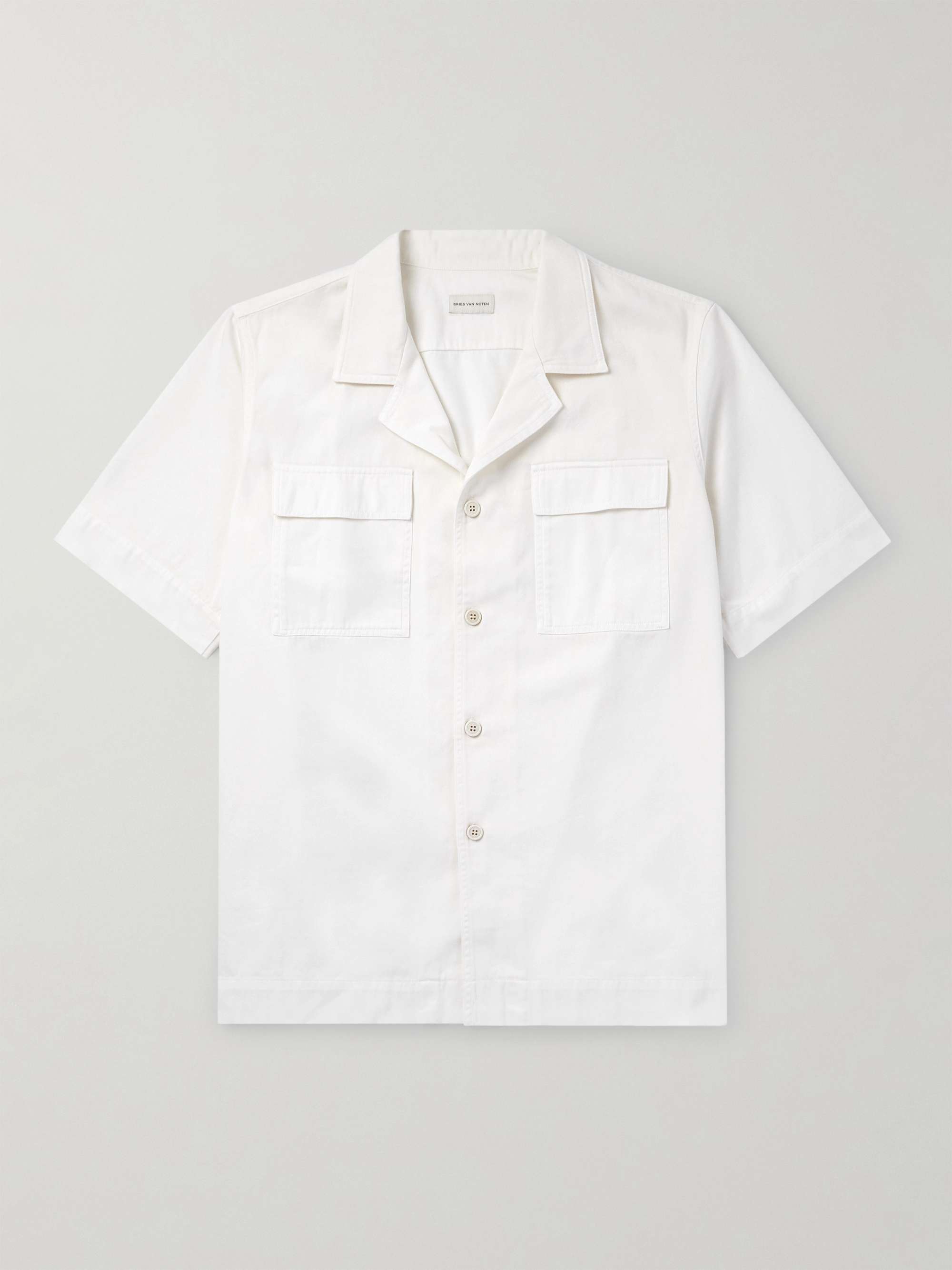 Camp-Collar Cotton-Twill Shirt view