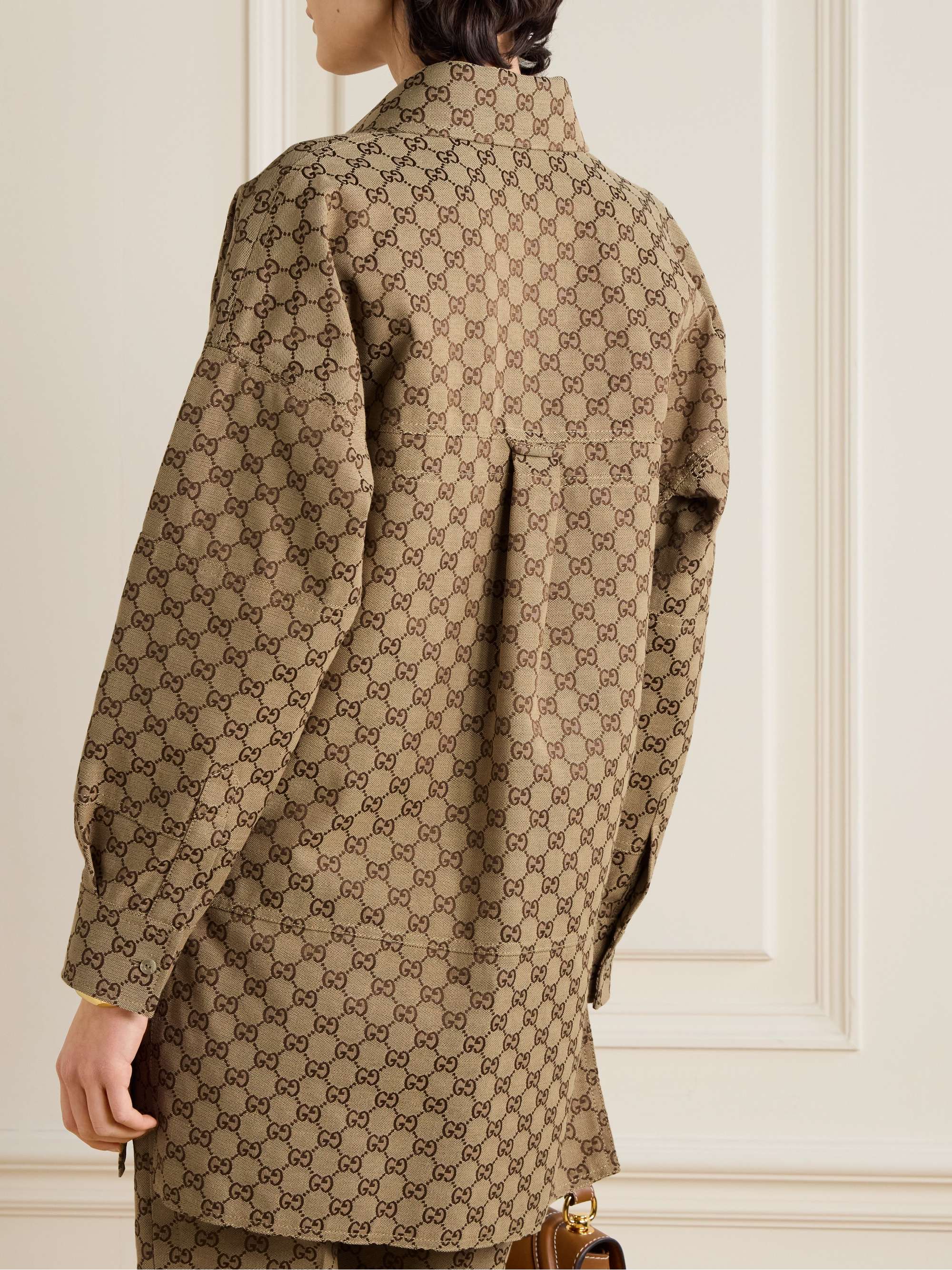 Cotton-blend jacquard shirt view