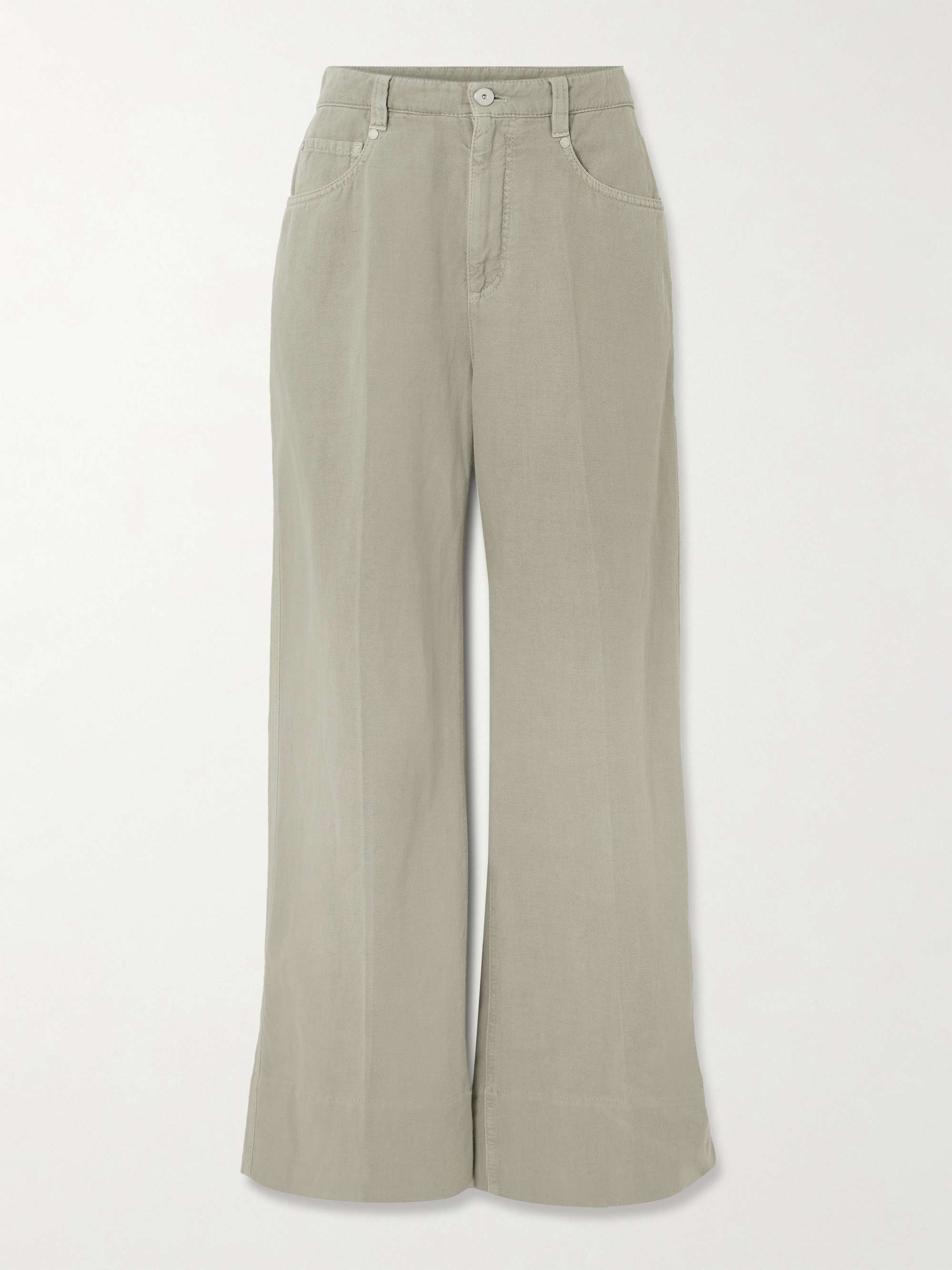 High-rise wide-leg jeans view