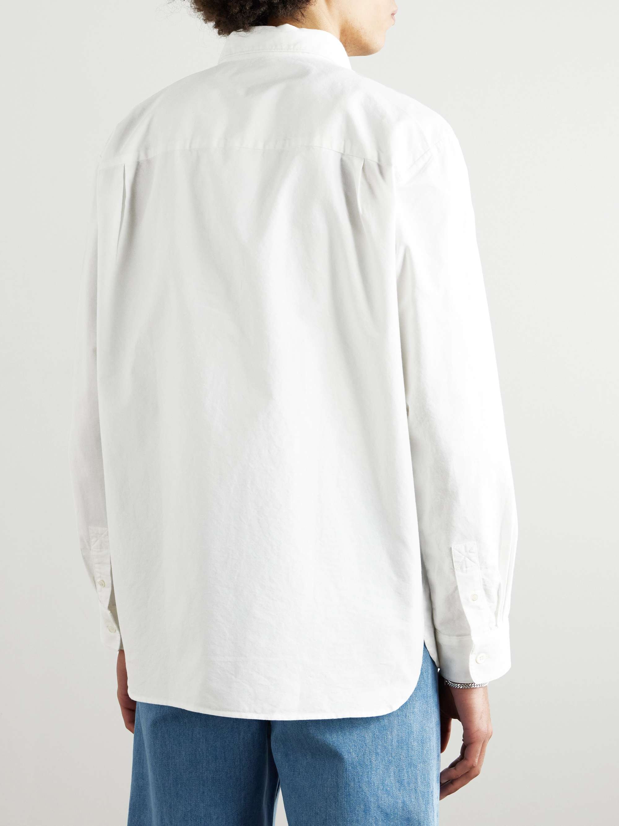 Mateo Logo-Embroidered Cotton Oxford Shirt view
