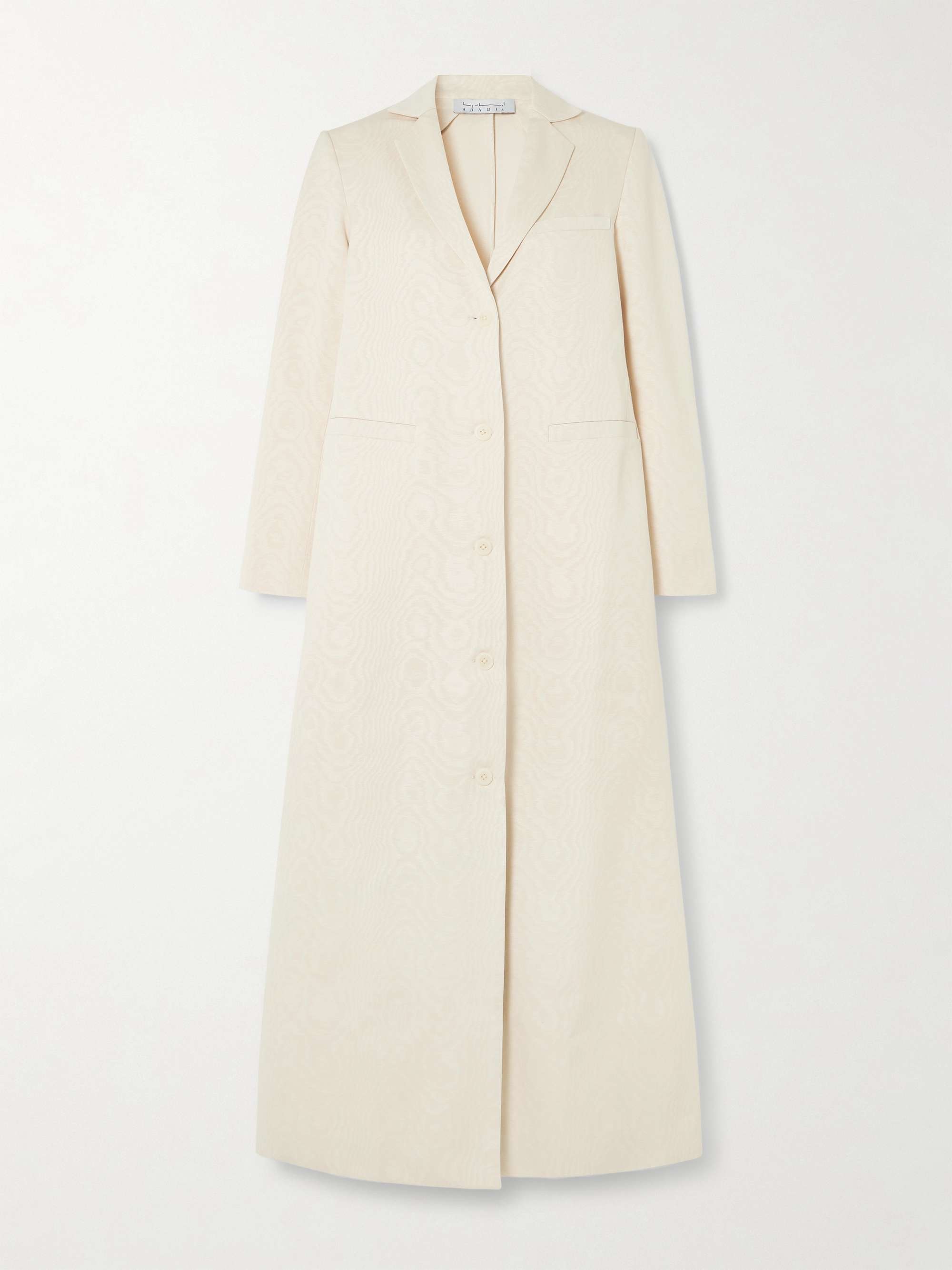 Nouf cotton-blend moire coat view