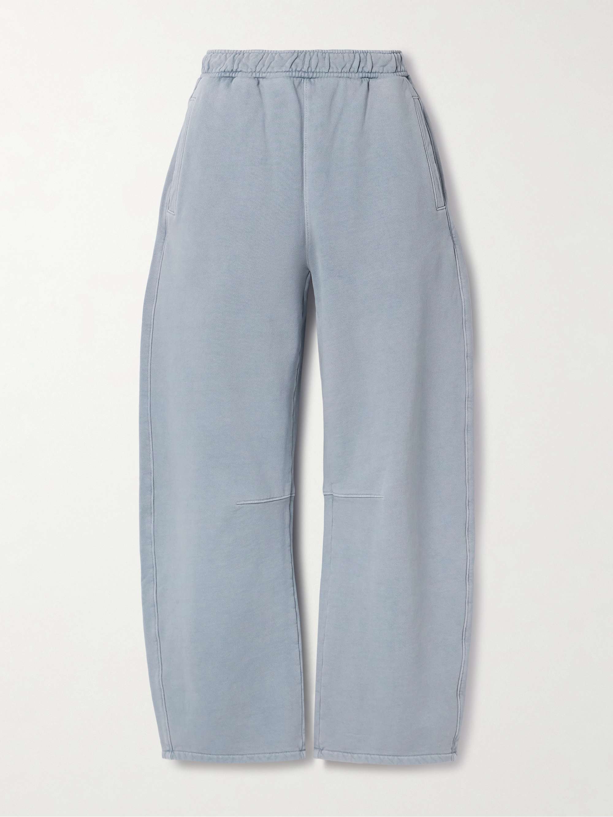 Miro cotton-jersey barrel-leg track pants view