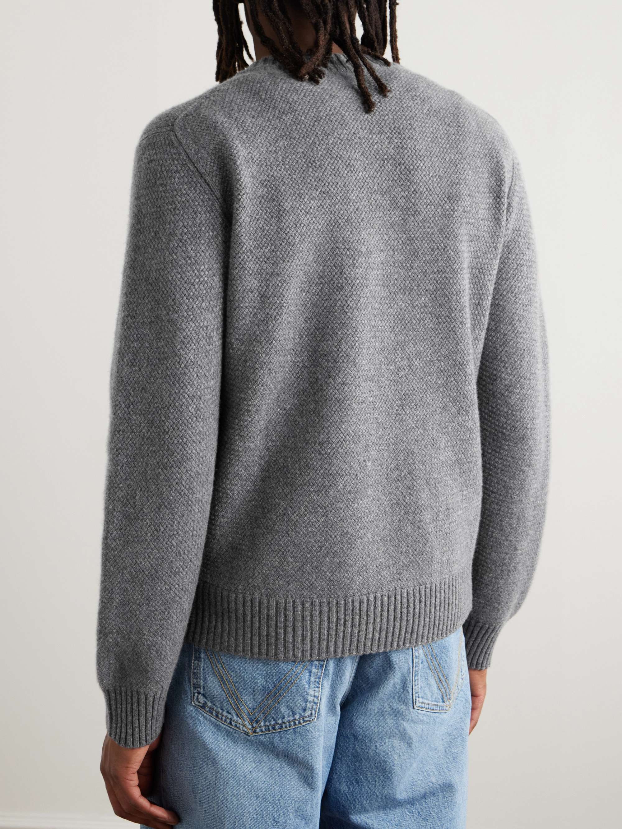 Intrecciato Cashmere-Blend Sweater view