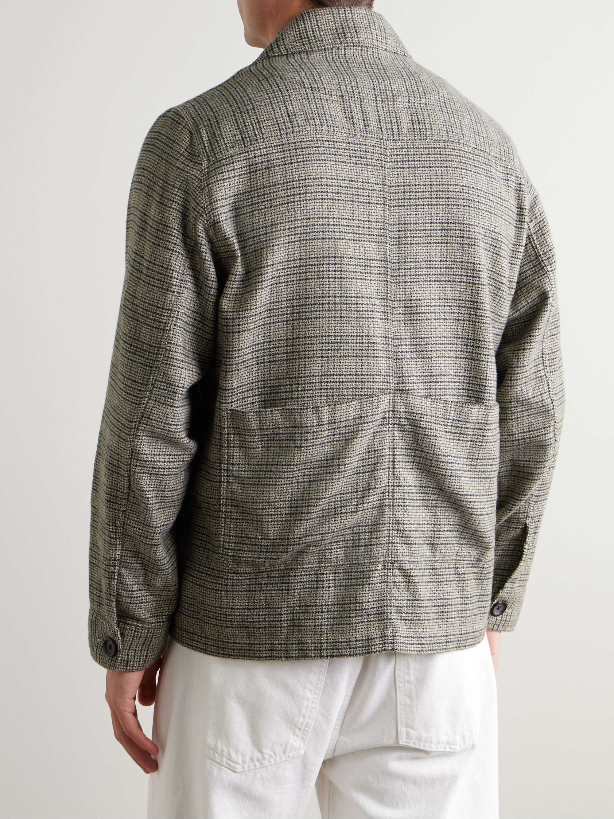 Hythe Checked Cotton-Flannel Jacket view