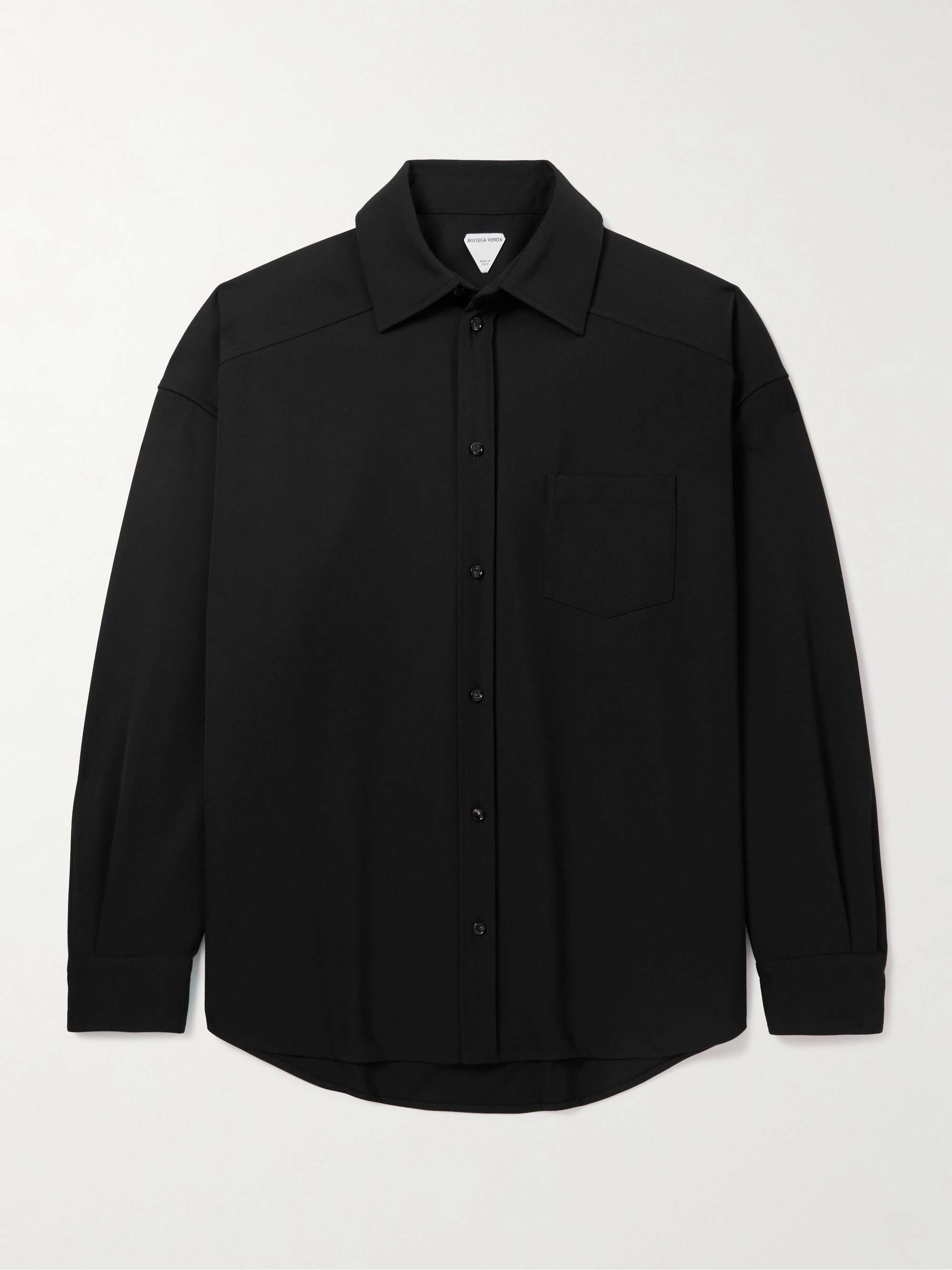 Oversized Wool-Twill Shirt view