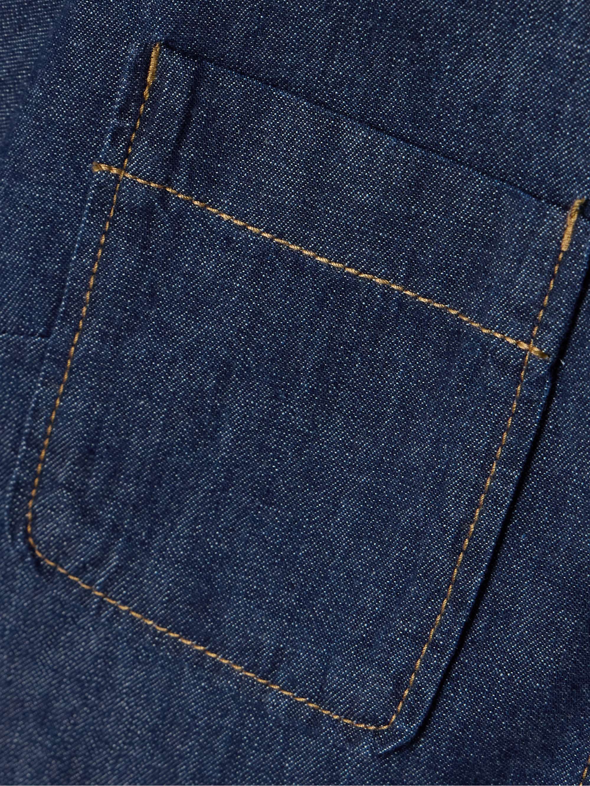 Rhiannon cropped frayed denim shirt view